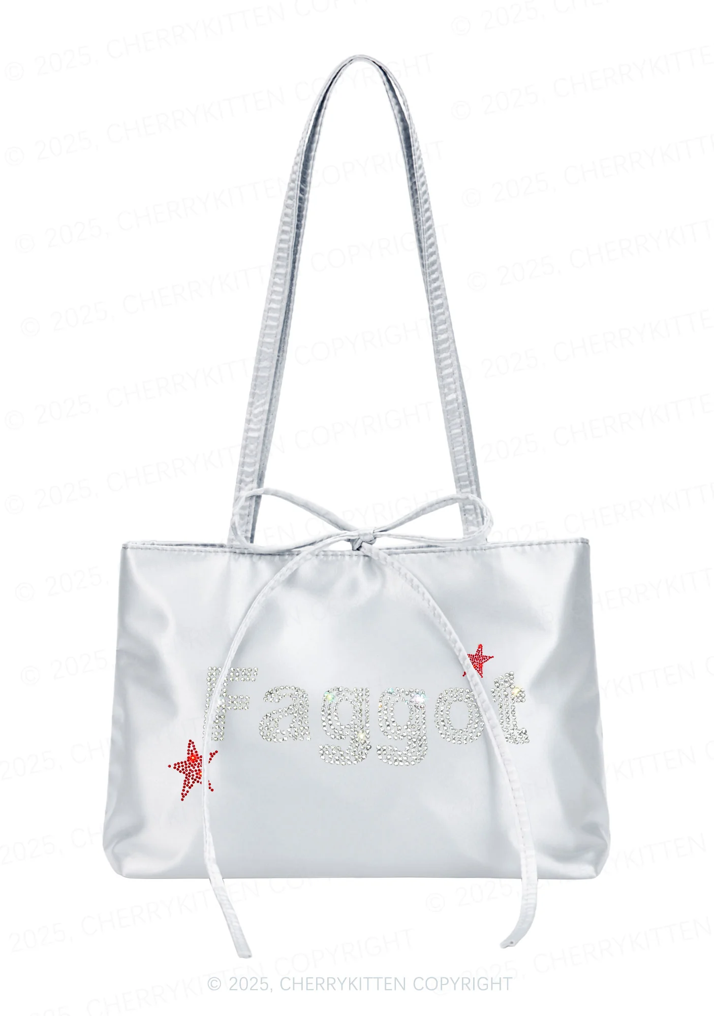 Rhinestone Faggot Pride Y2K Satin Bags Cherrykitten - Image 2
