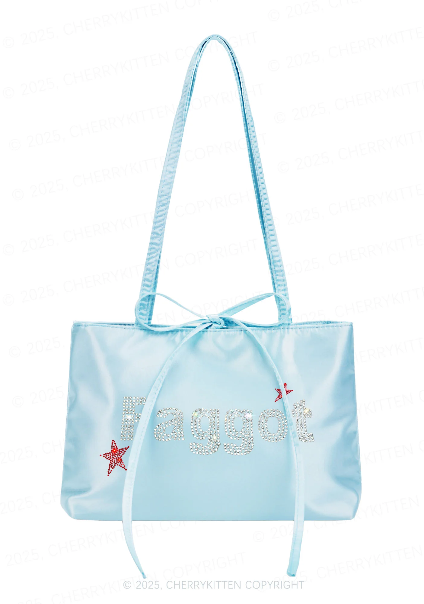 Rhinestone Faggot Pride Y2K Satin Bags Cherrykitten - Image 3