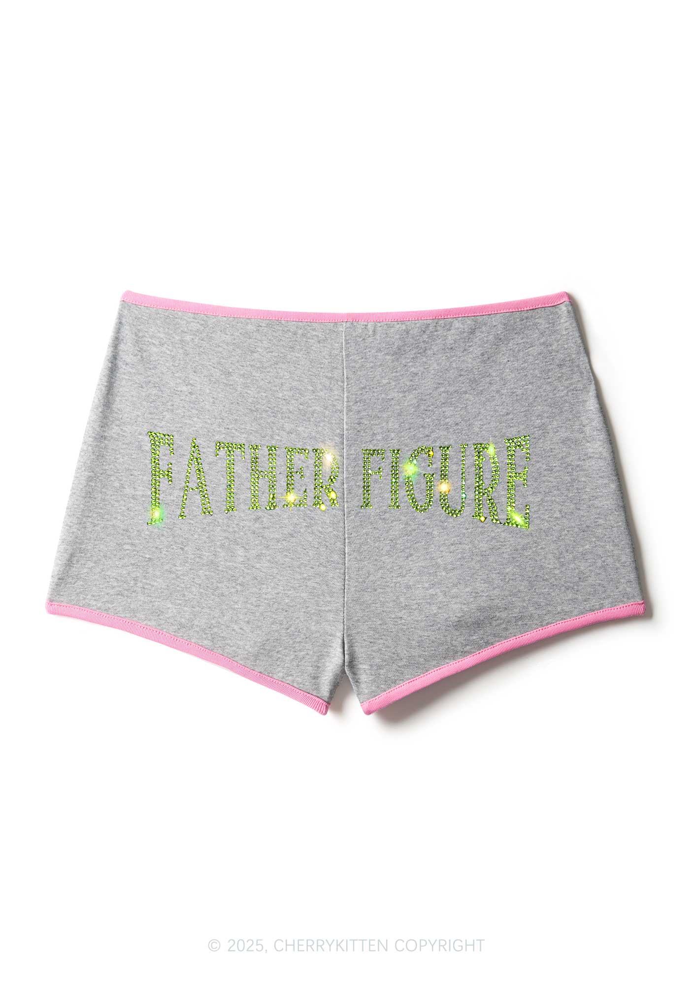 Rhinestone Father Figure Y2K Booty Shorts Cherrykitten - Image 6