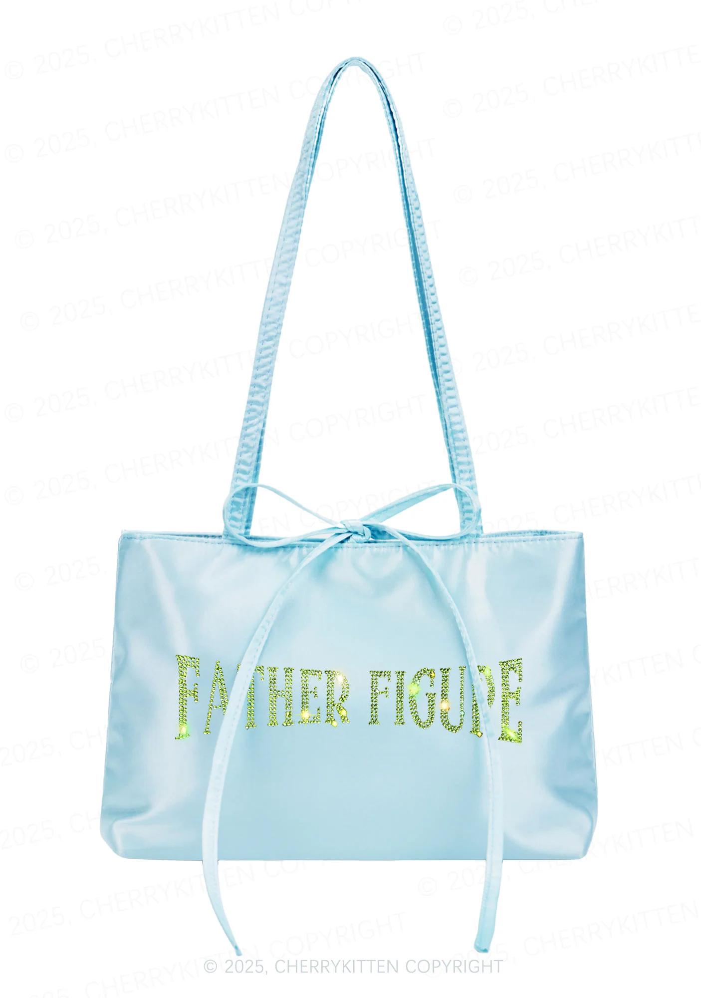 Rhinestone Father Figure Y2K Satin Bags Cherrykitten - Image 2