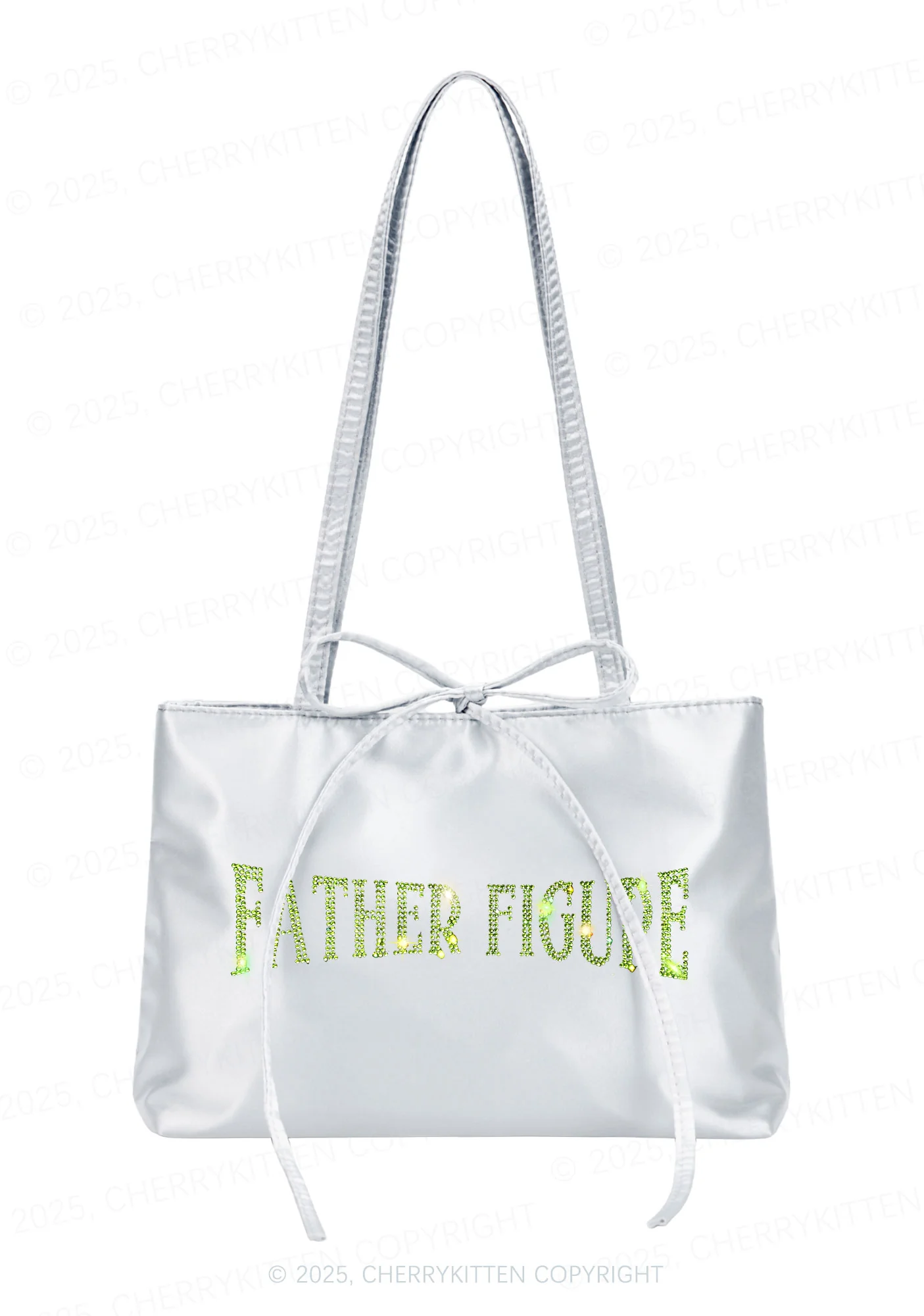 Rhinestone Father Figure Y2K Satin Bags Cherrykitten - Image 3