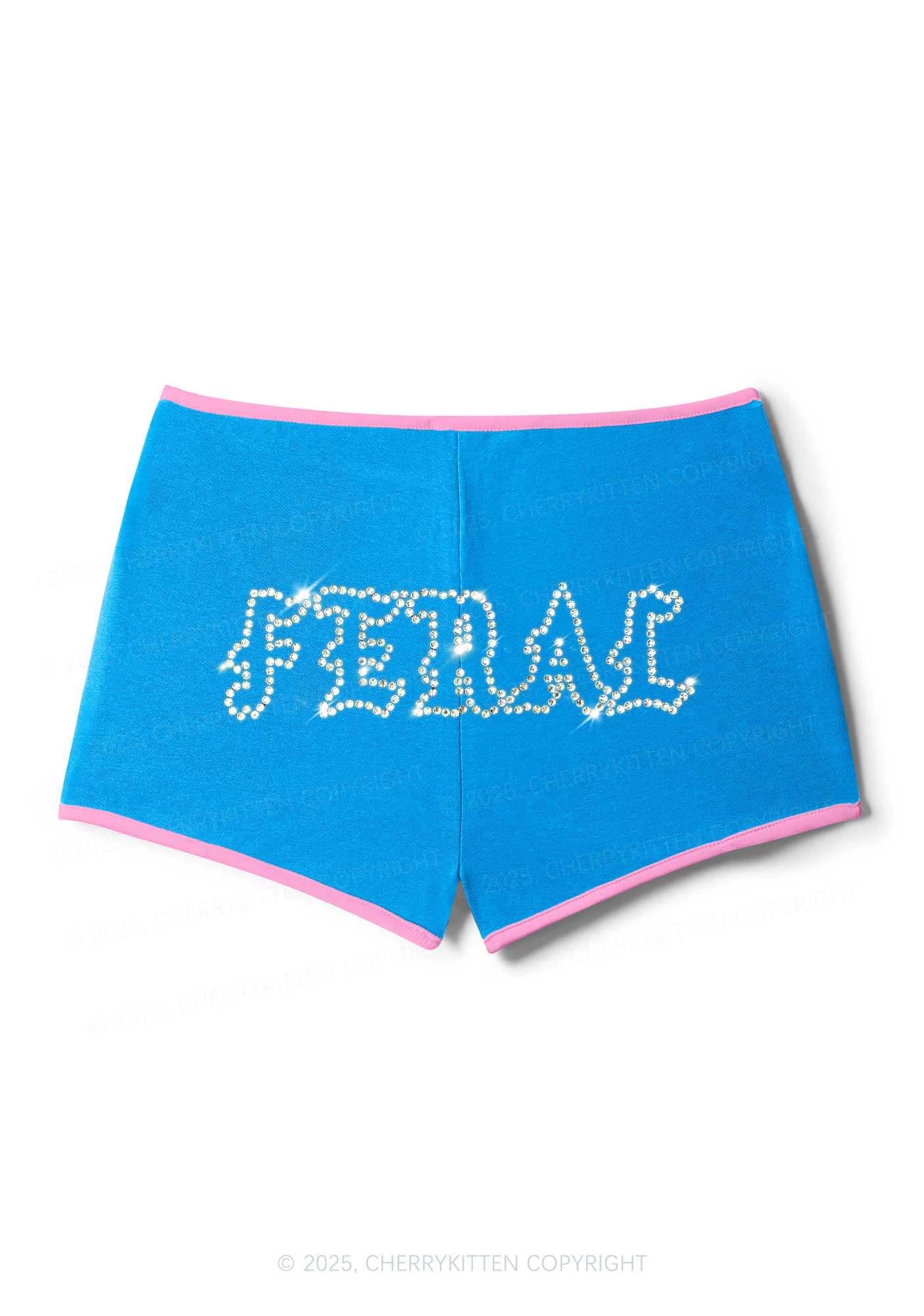 Rhinestone Feral Y2K Booty Shorts Cherrykitten - Image 3