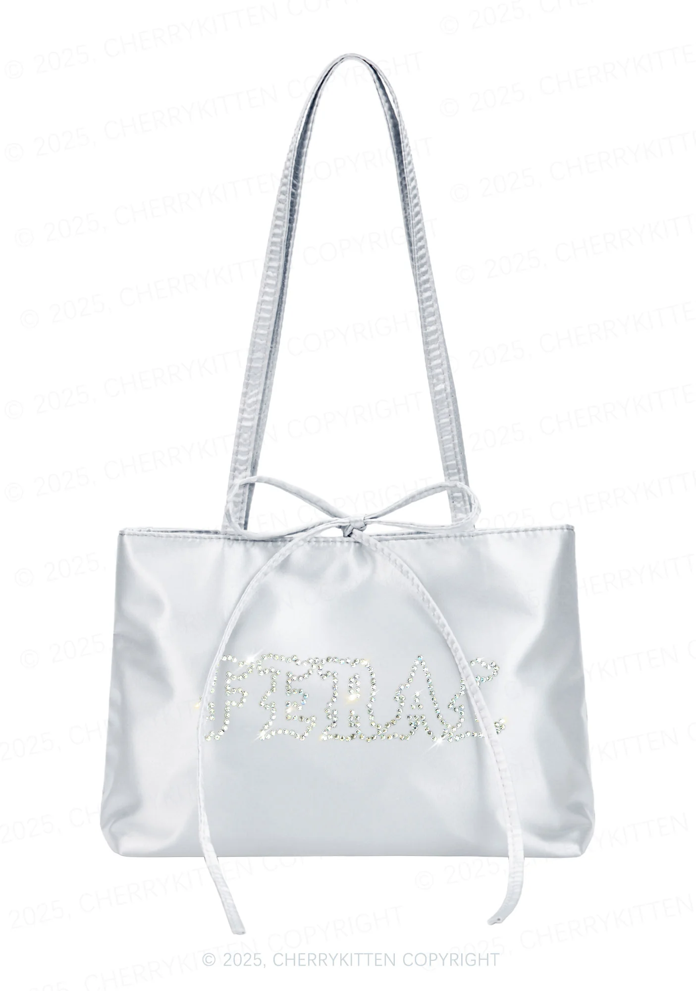 Rhinestone Feral Y2K Satin Bags Cherrykitten - Image 4