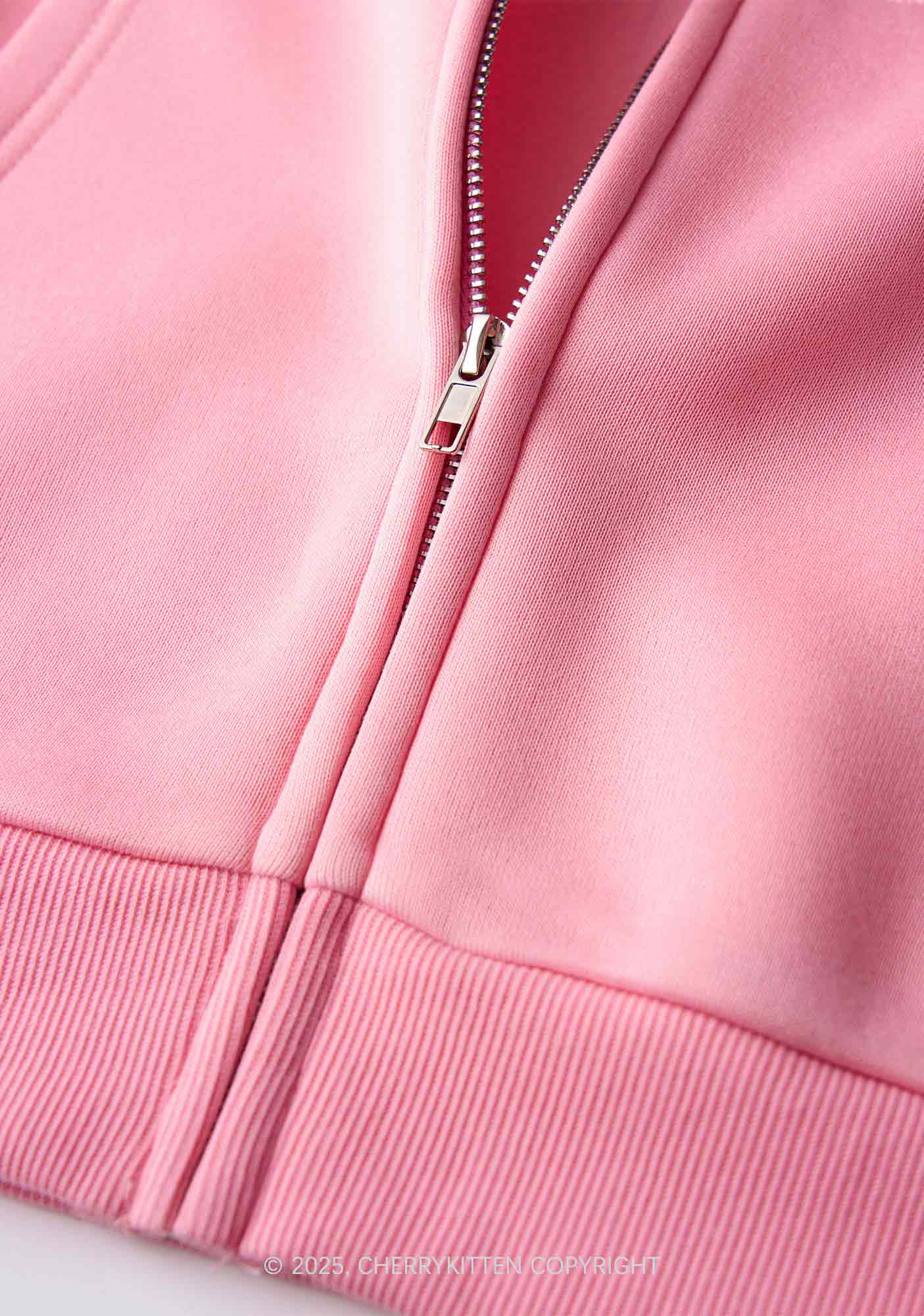 Cxmslxt Y2K Bunny Ear Zip Hoodie Cherrykitten - Image 6