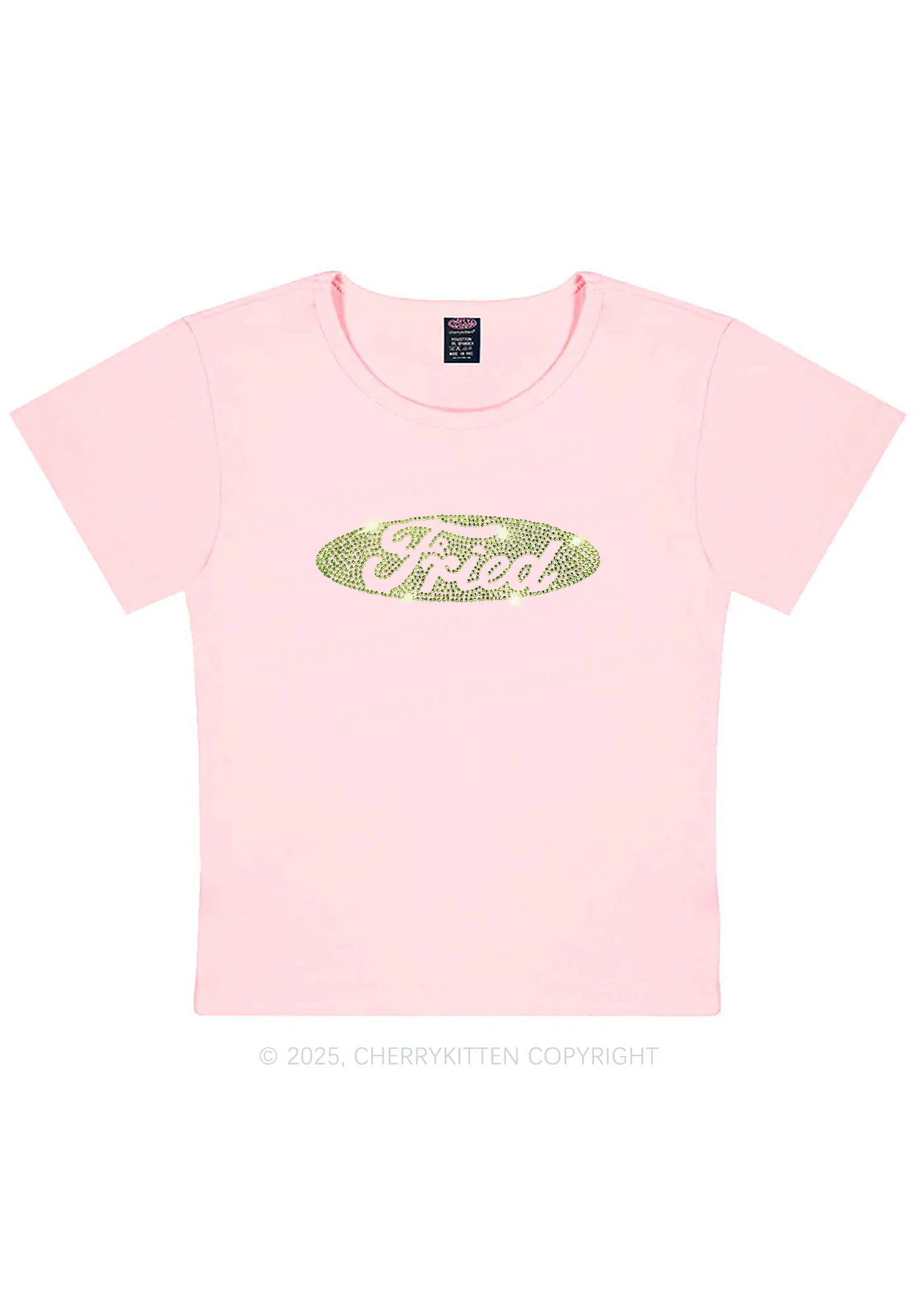 Rhinestone Fried Y2K Baby Tee Cherrykitten - Image 12