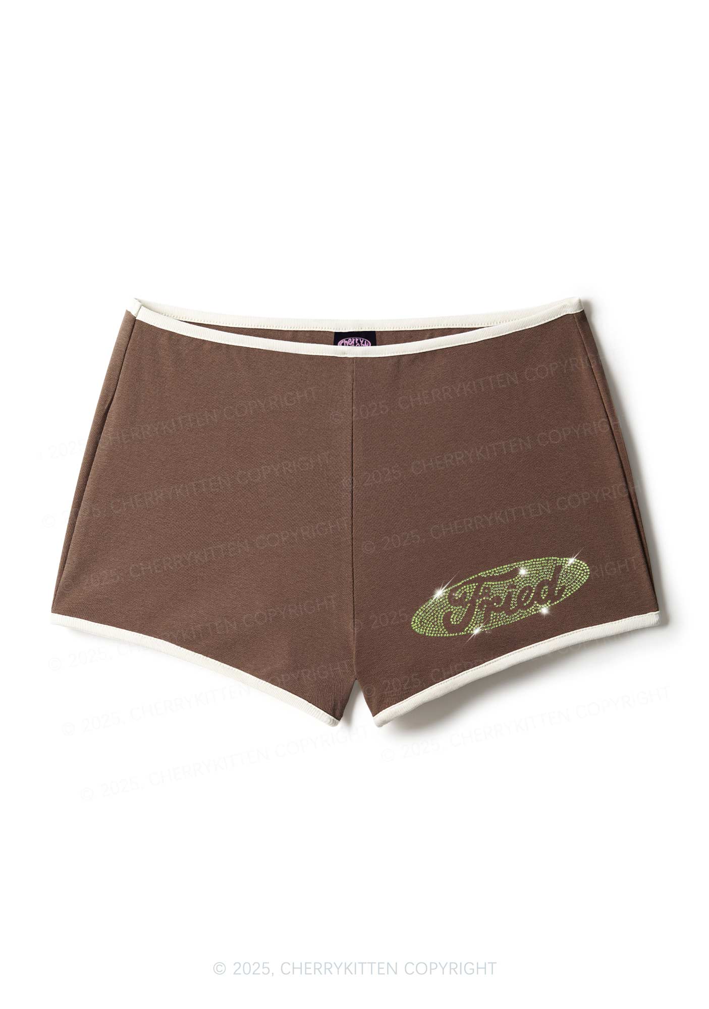 Rhinestone Fried Y2K Booty Shorts Cherrykitten - Image 3