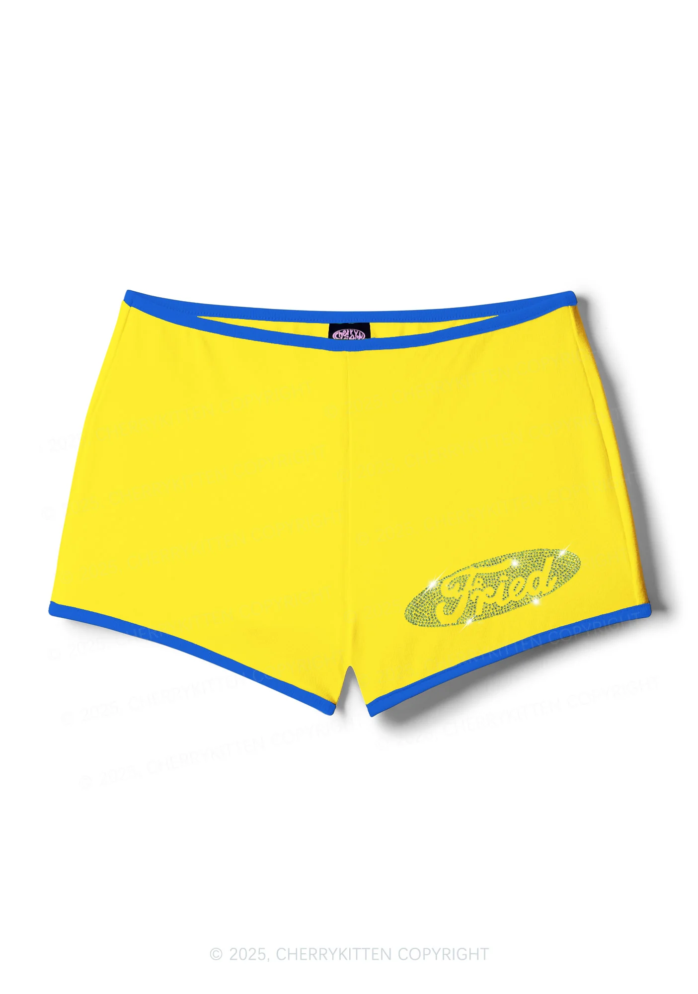 Rhinestone Fried Y2K Booty Shorts Cherrykitten - Image 5