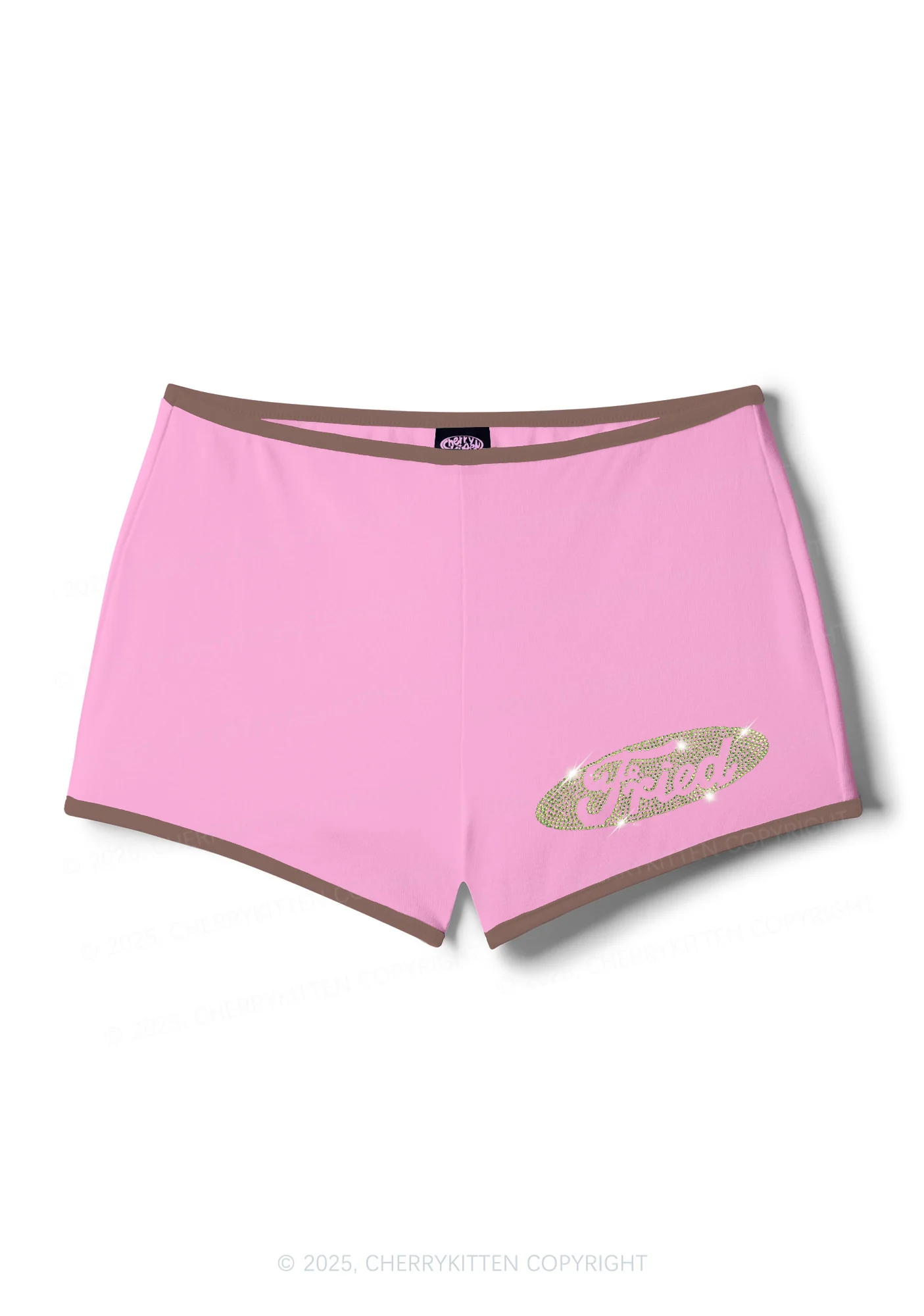 Rhinestone Fried Y2K Booty Shorts Cherrykitten - Image 6