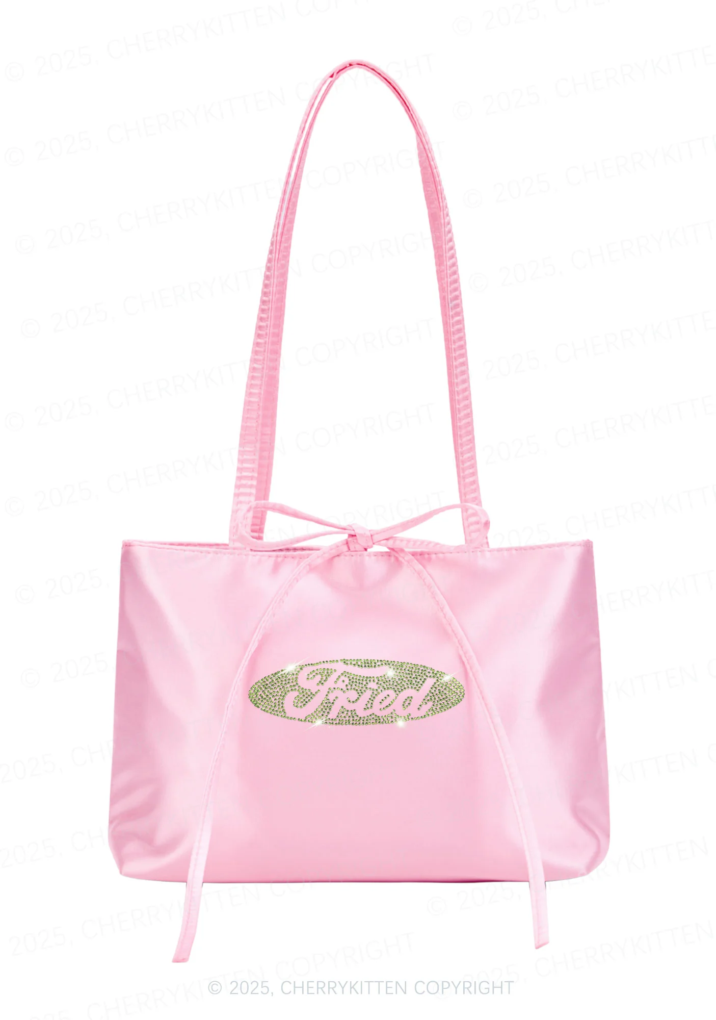 Rhinestone Fried Y2K Satin Bags Cherrykitten - Image 2
