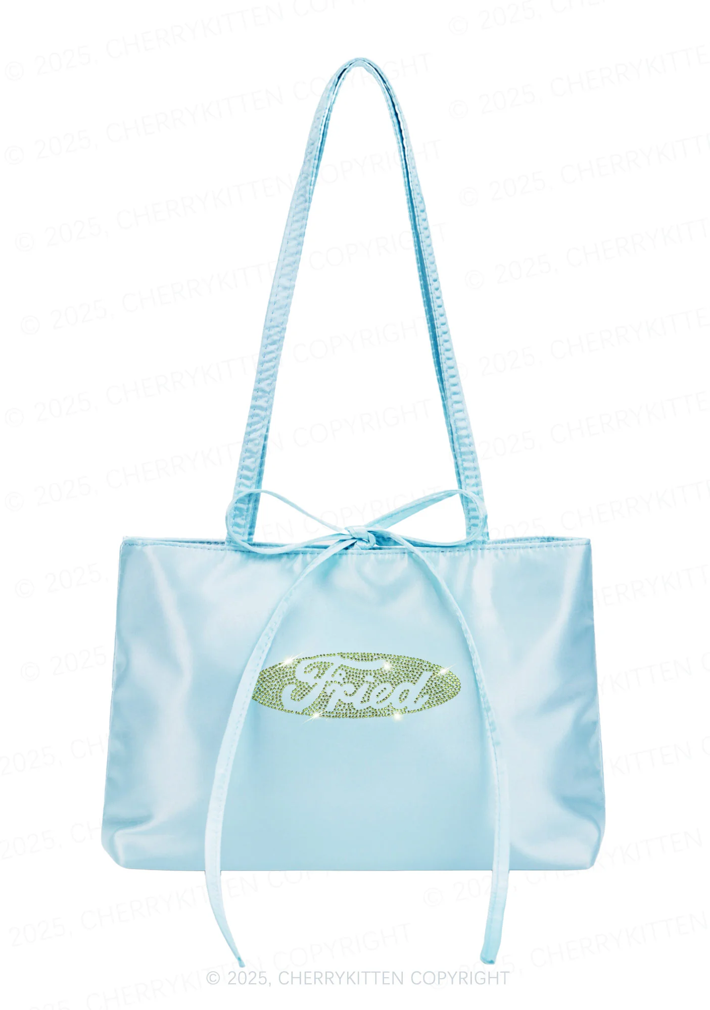 Rhinestone Fried Y2K Satin Bags Cherrykitten - Image 3
