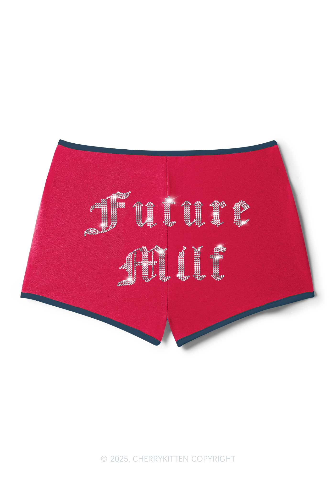 Rhinestone Future Mxxf Y2K Booty Shorts Cherrykitten - Image 4