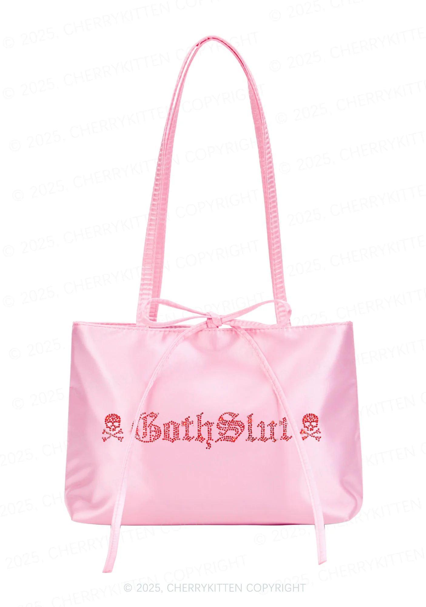 Rhinestone Gothslxt Y2K Satin Bags Cherrykitten - Image 3