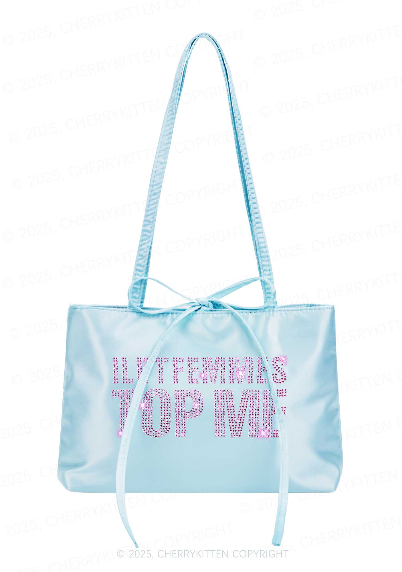 Rhinestone I Let Femmes Top Me Pride Y2K Satin Bags Cherrykitten - Image 2
