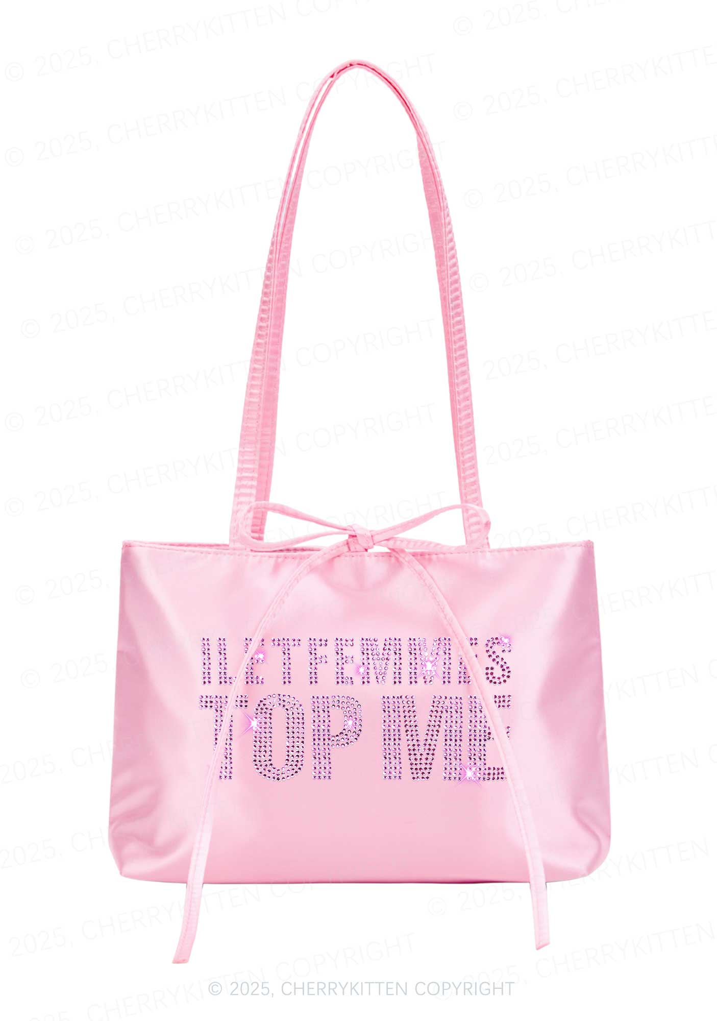 Rhinestone I Let Femmes Top Me Pride Y2K Satin Bags Cherrykitten - Image 3