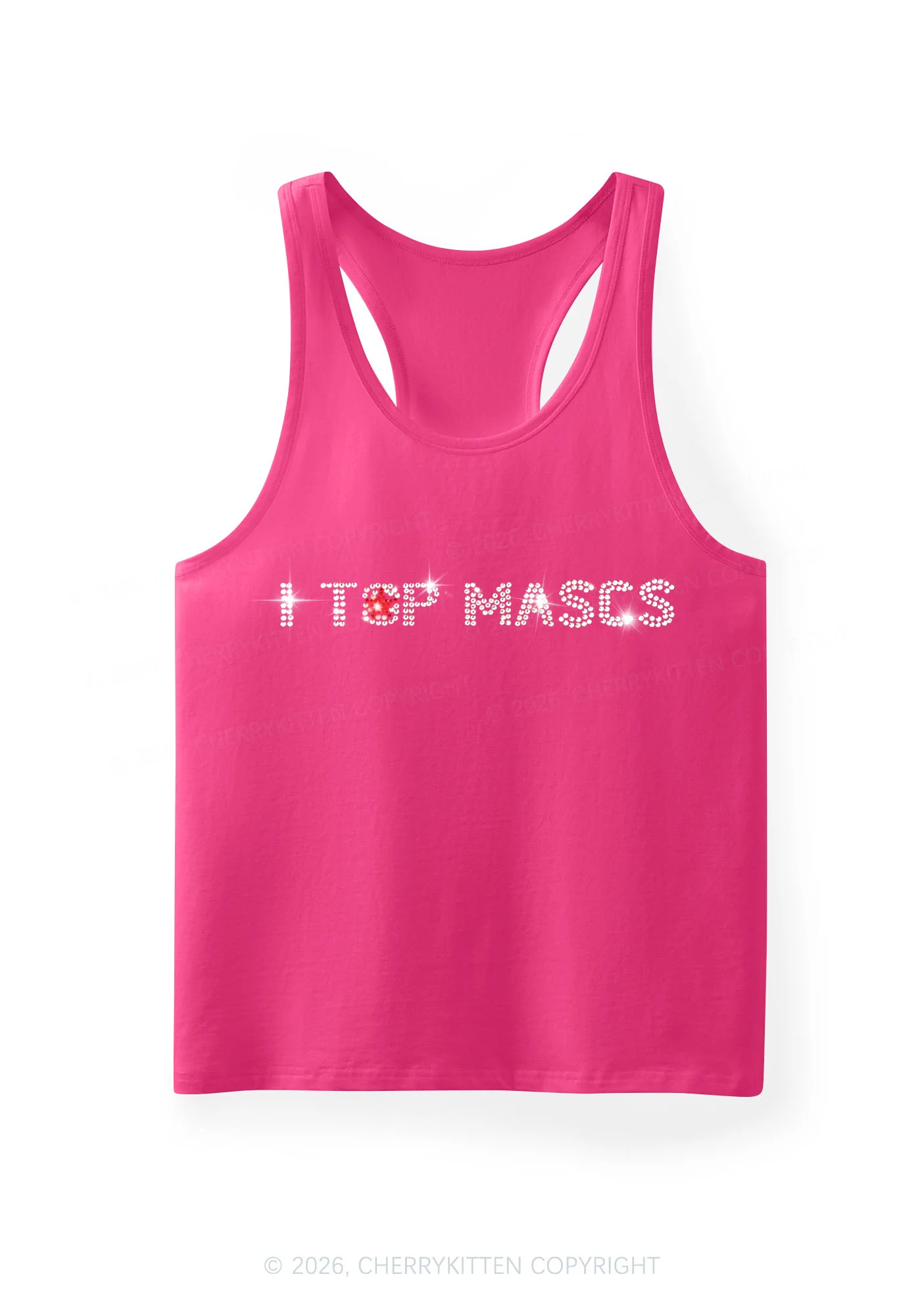 Rhinestone I Top Mascs Pride Y2K Men Racerback Tank Top Cherrykitten - Image 3