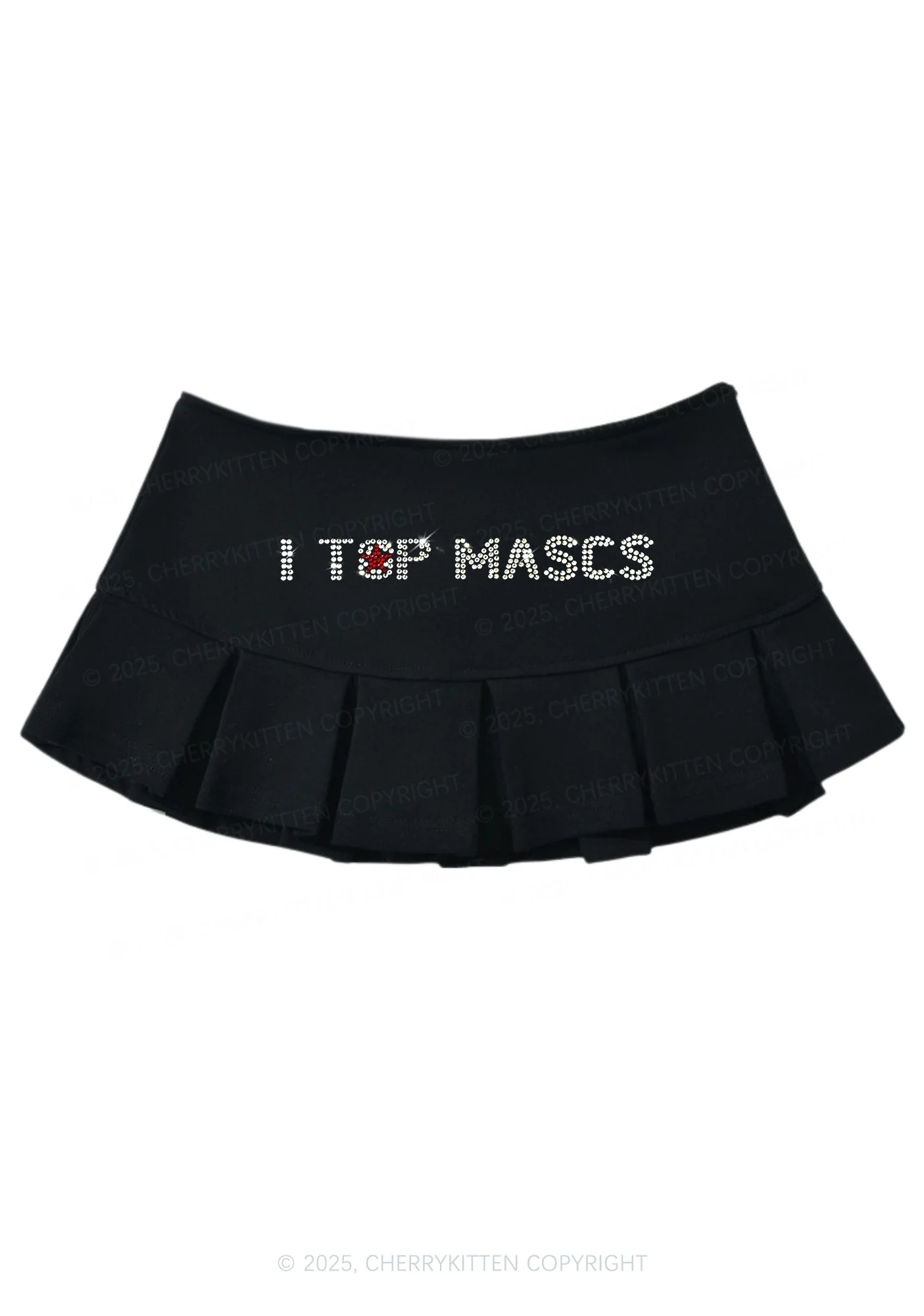 Rhinestone I Top Mascs Pride Y2K Mini Pleated Skirts Cherrykitten - Image 2