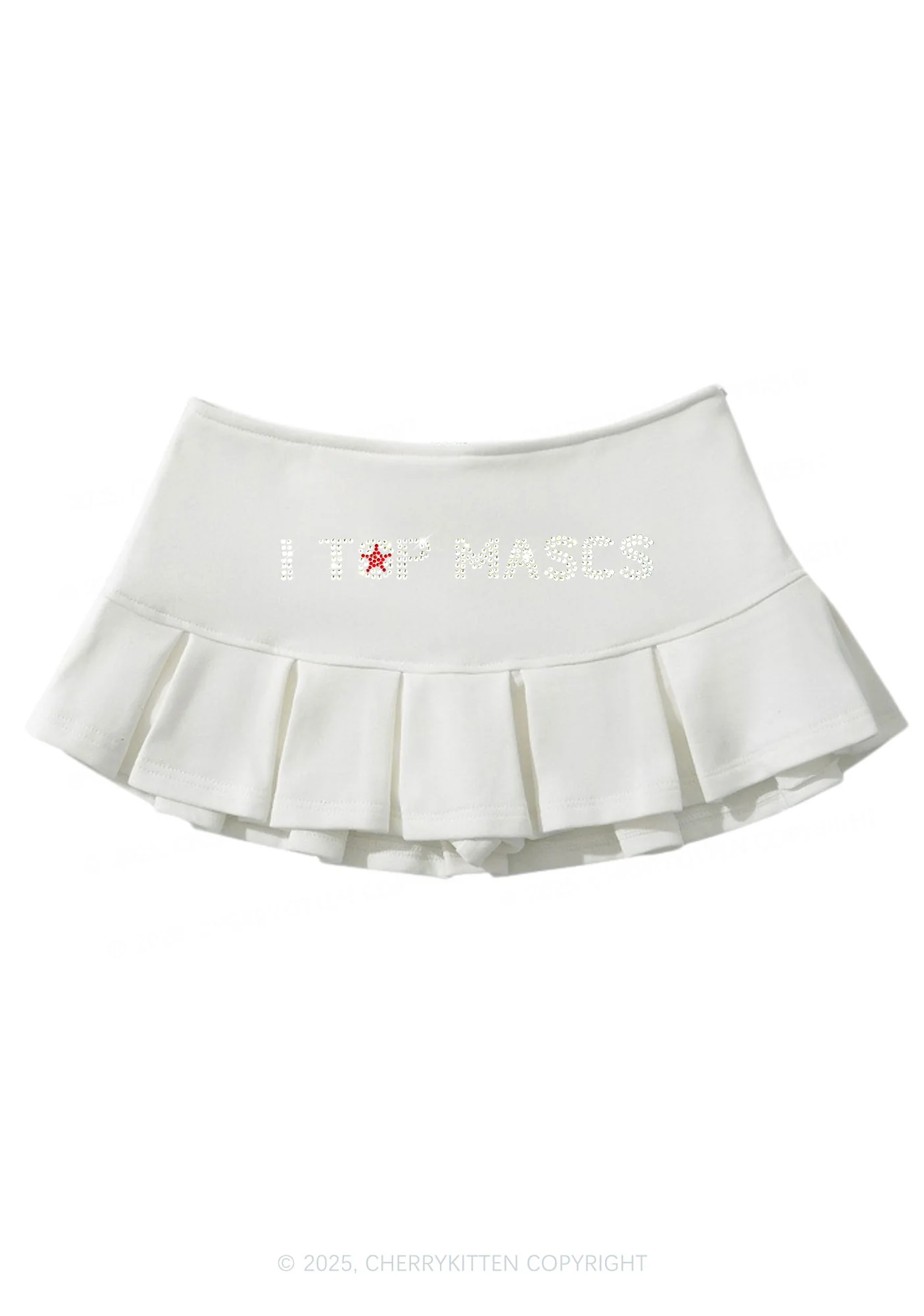Rhinestone I Top Mascs Pride Y2K Mini Pleated Skirts Cherrykitten - Image 6