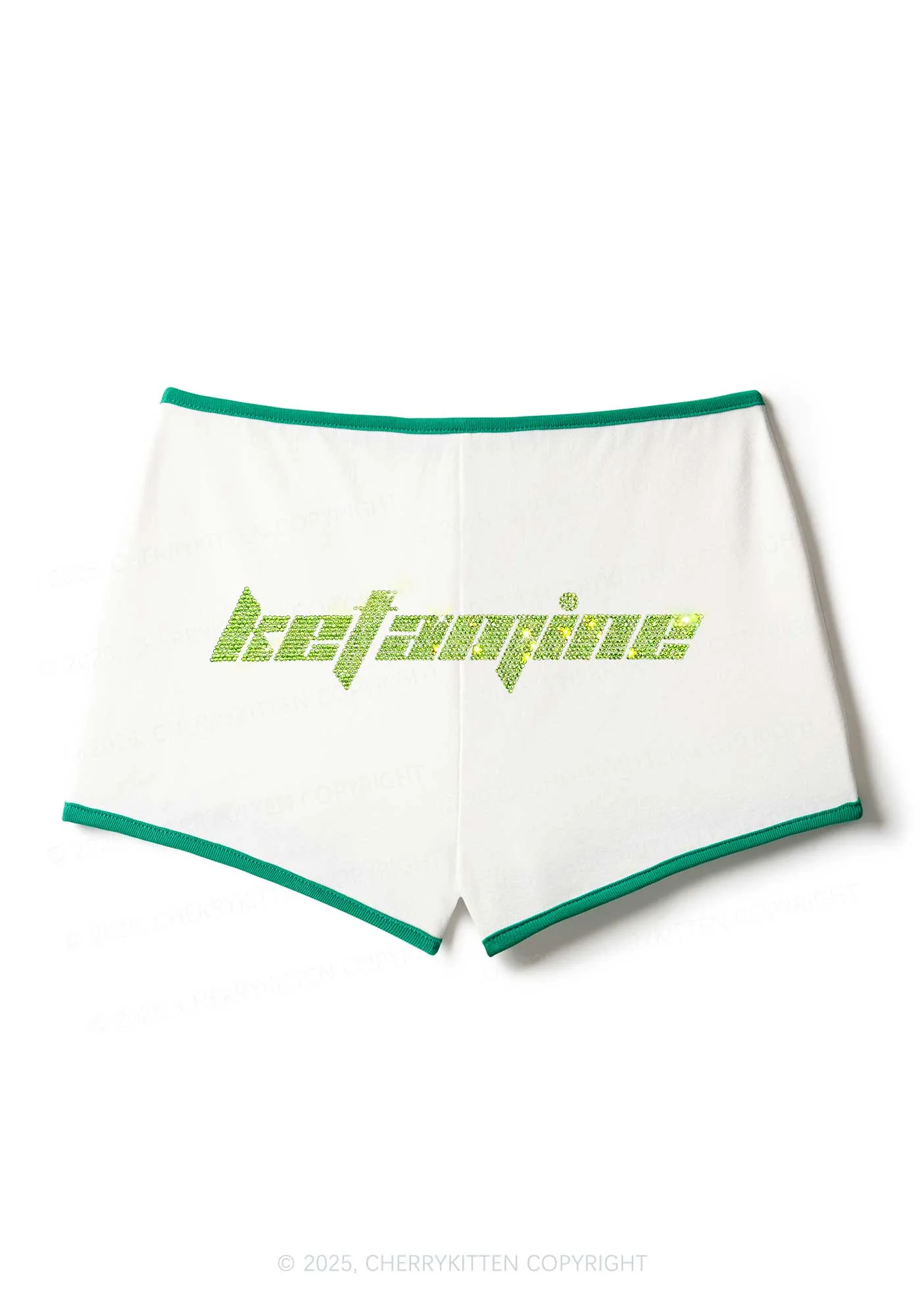 Rhinestone Ketamxxe Y2K Booty Shorts Cherrykitten - Image 3