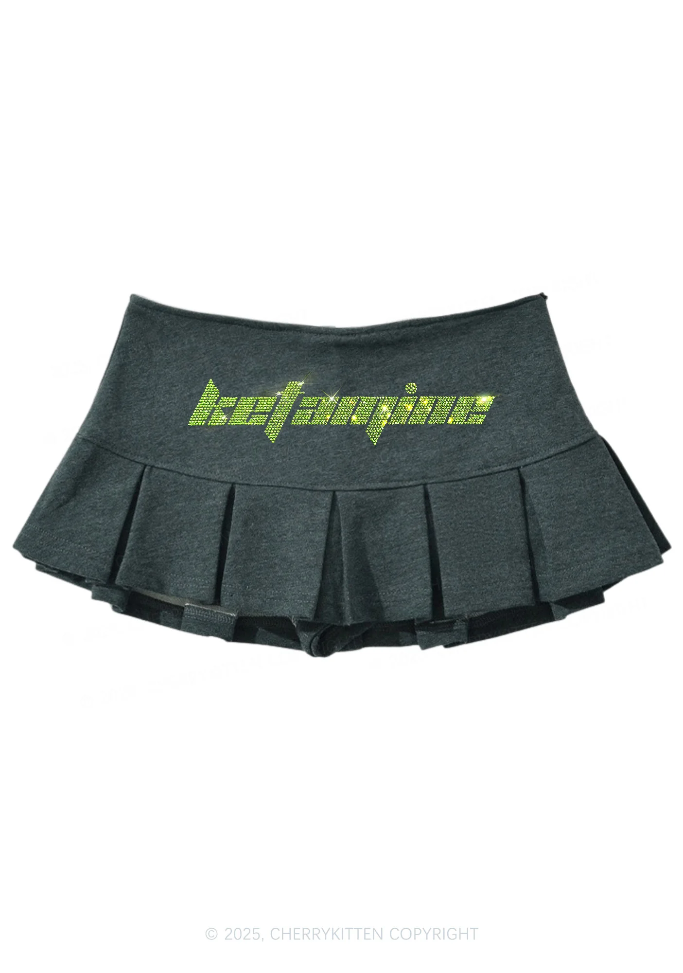 Rhinestone Ketamxxe Y2K Mini Pleated Skirts Cherrykitten - Image 2