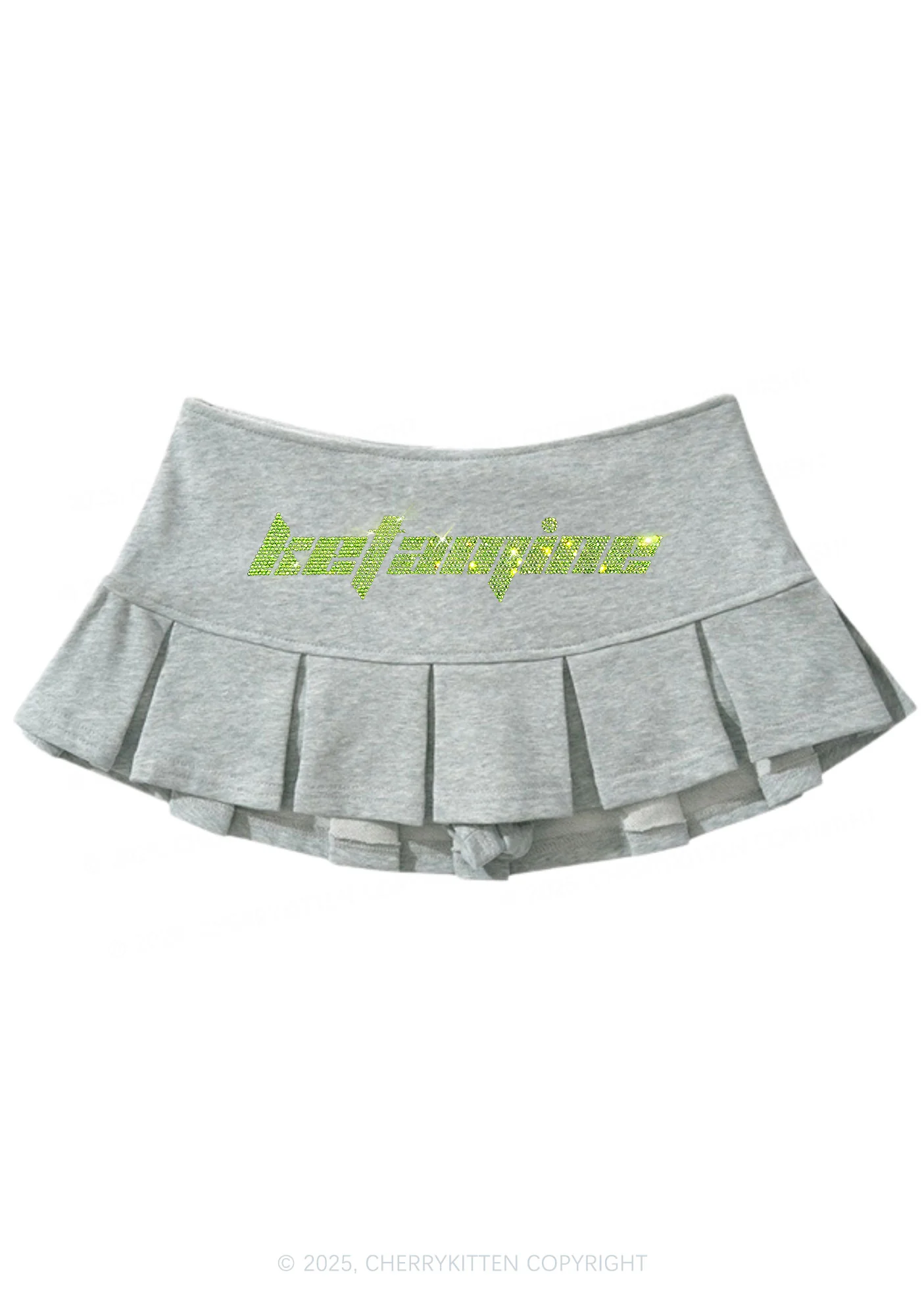 Rhinestone Ketamxxe Y2K Mini Pleated Skirts Cherrykitten - Image 4