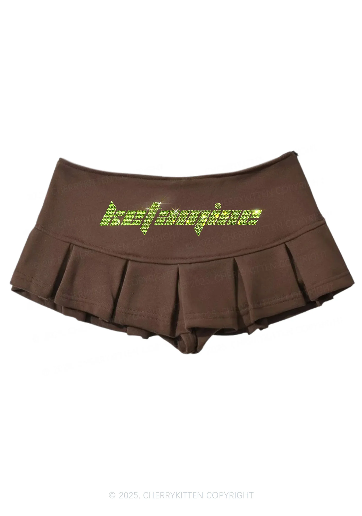 Rhinestone Ketamxxe Y2K Mini Pleated Skirts Cherrykitten - Image 6