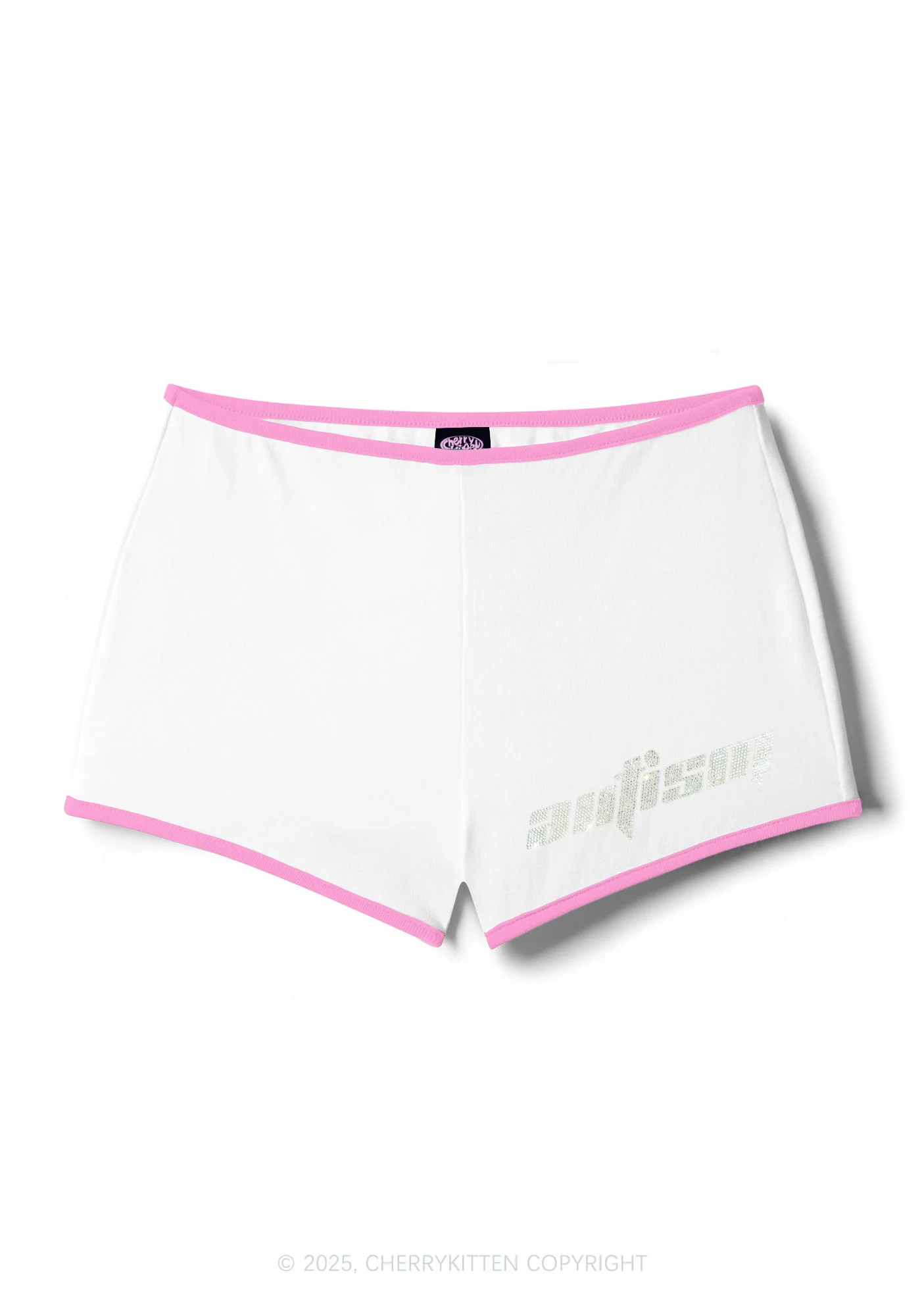 Rhinestone Mini Autism Y2K Booty Shorts Cherrykitten - Image 7