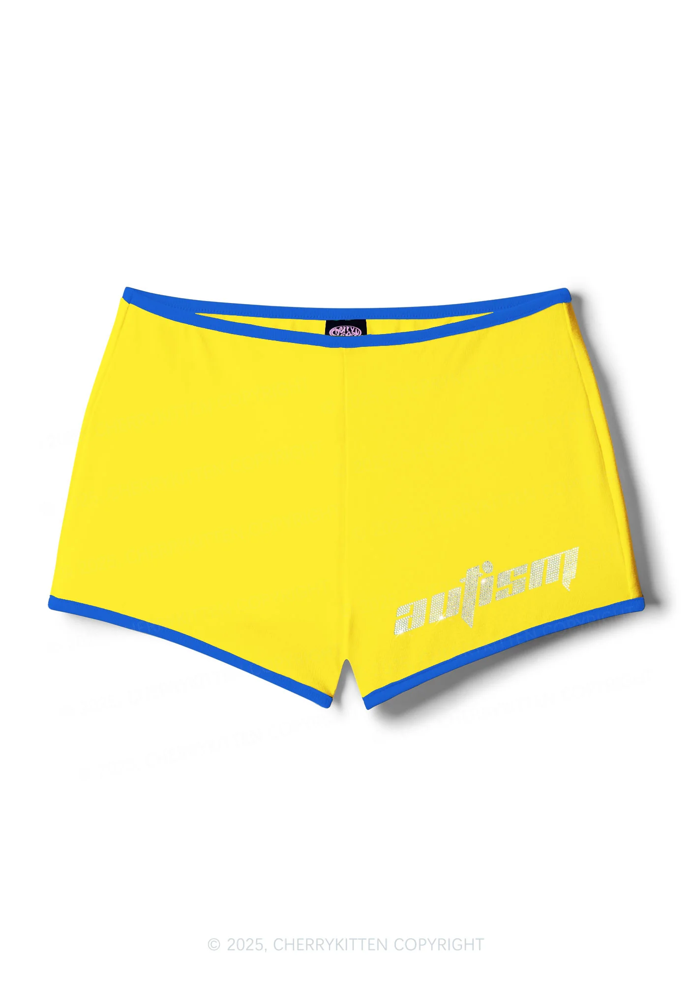 Rhinestone Mini Autism Y2K Booty Shorts Cherrykitten - Image 8