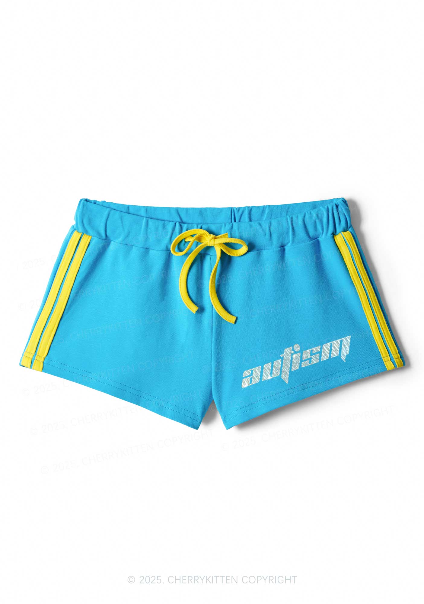 Rhinestone Mini Autism Y2K Drawstring Mini Shorts Cherrykitten - Image 4