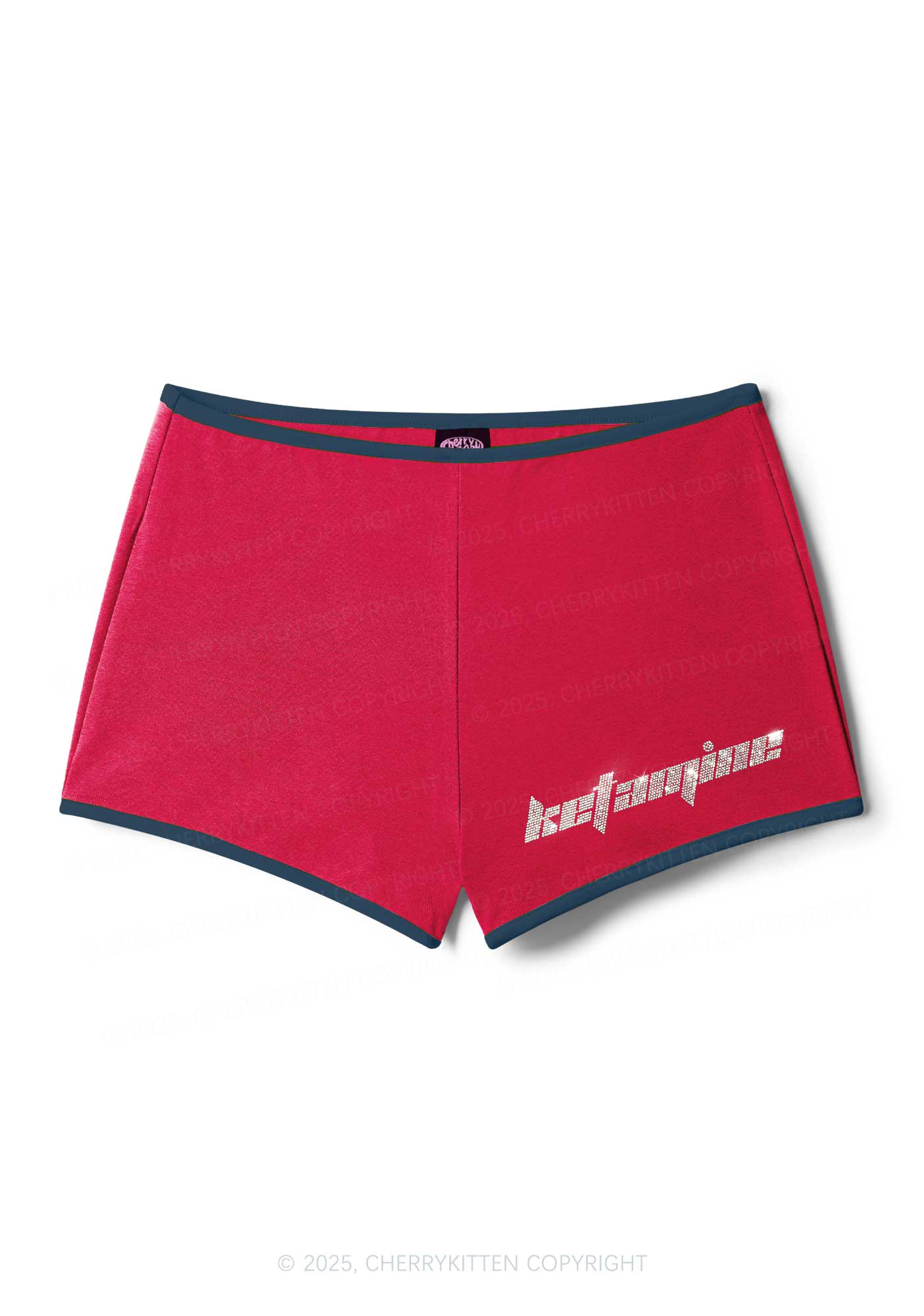 Rhinestone Mini Ketamxxe Y2K Booty Shorts Cherrykitten - Image 3
