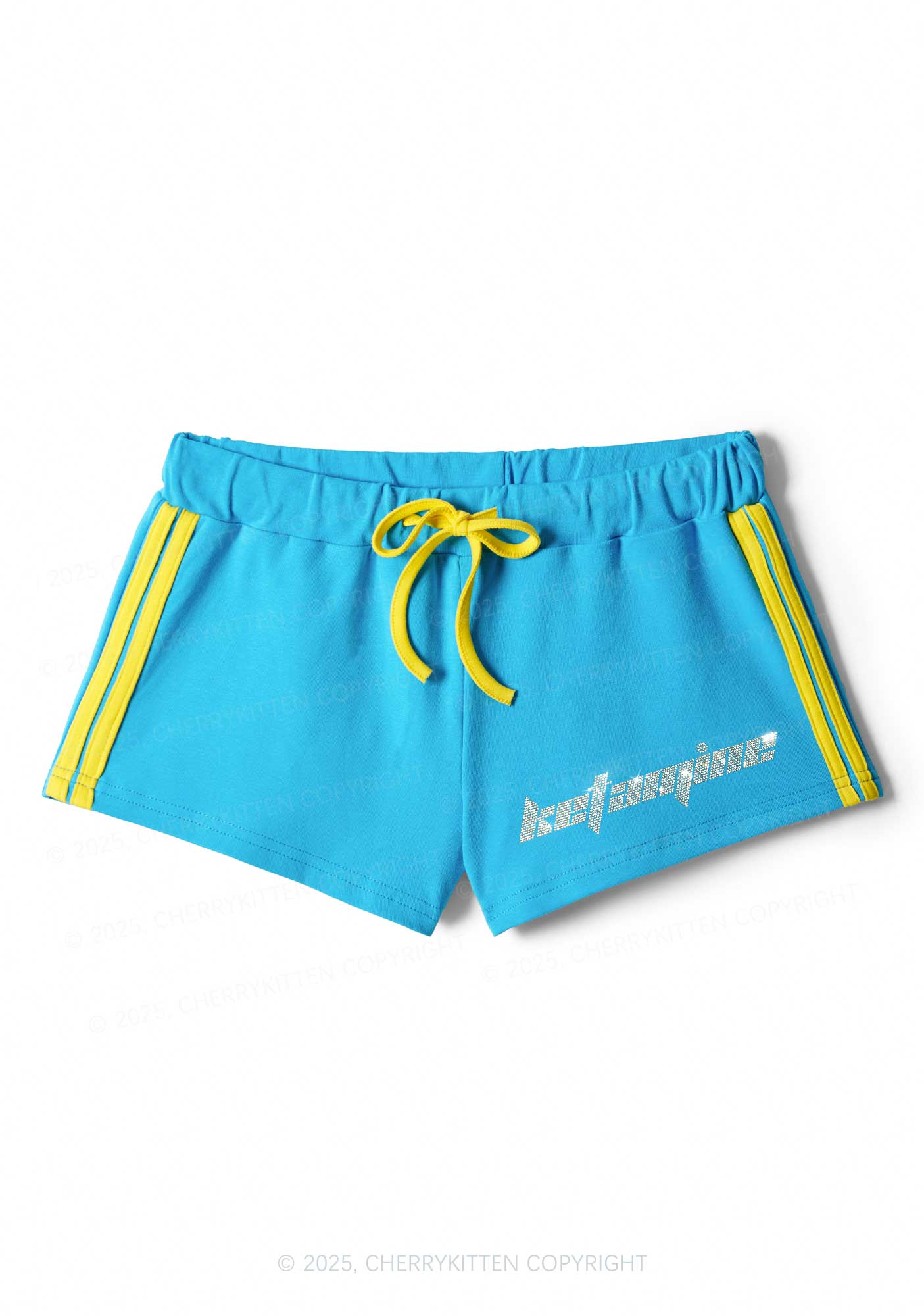 Rhinestone Mini Ketamxxe Y2K Drawstring Mini Shorts Cherrykitten - Image 5