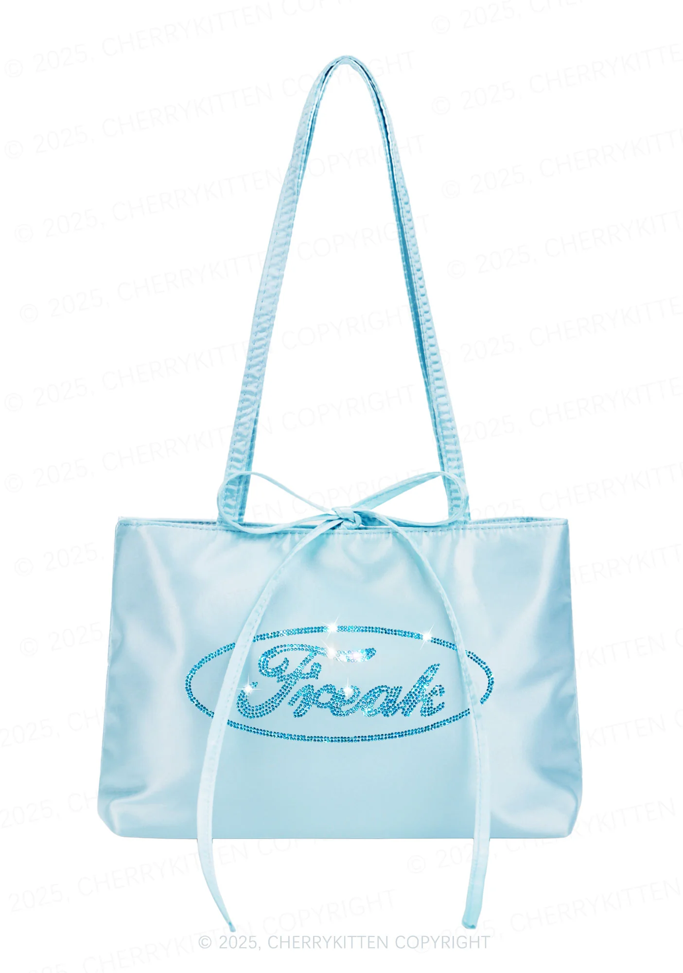 Rhinestone Oval Freak Y2K Satin Bags Cherrykitten - Image 3