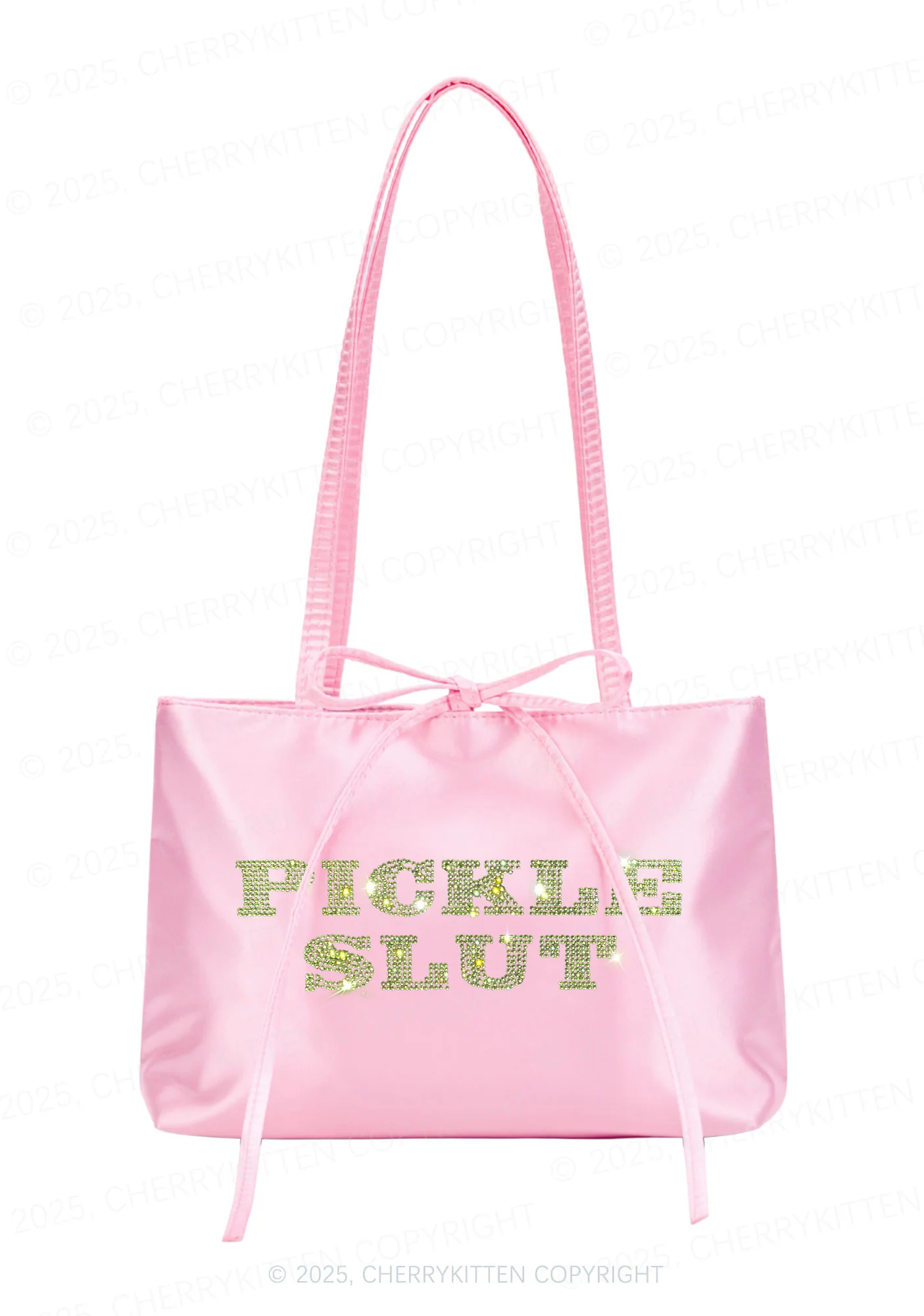 Rhinestone Pickle Slxt Y2K Satin Bags Cherrykitten - Image 2