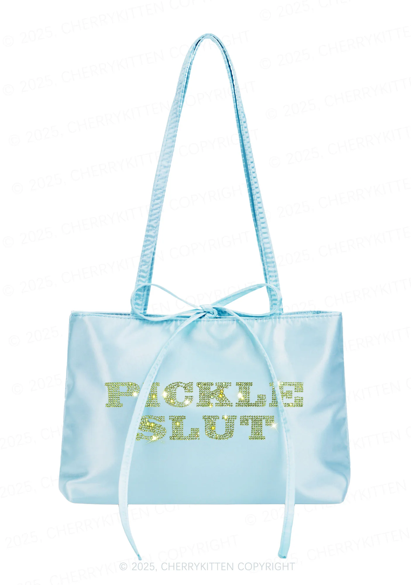 Rhinestone Pickle Slxt Y2K Satin Bags Cherrykitten - Image 3