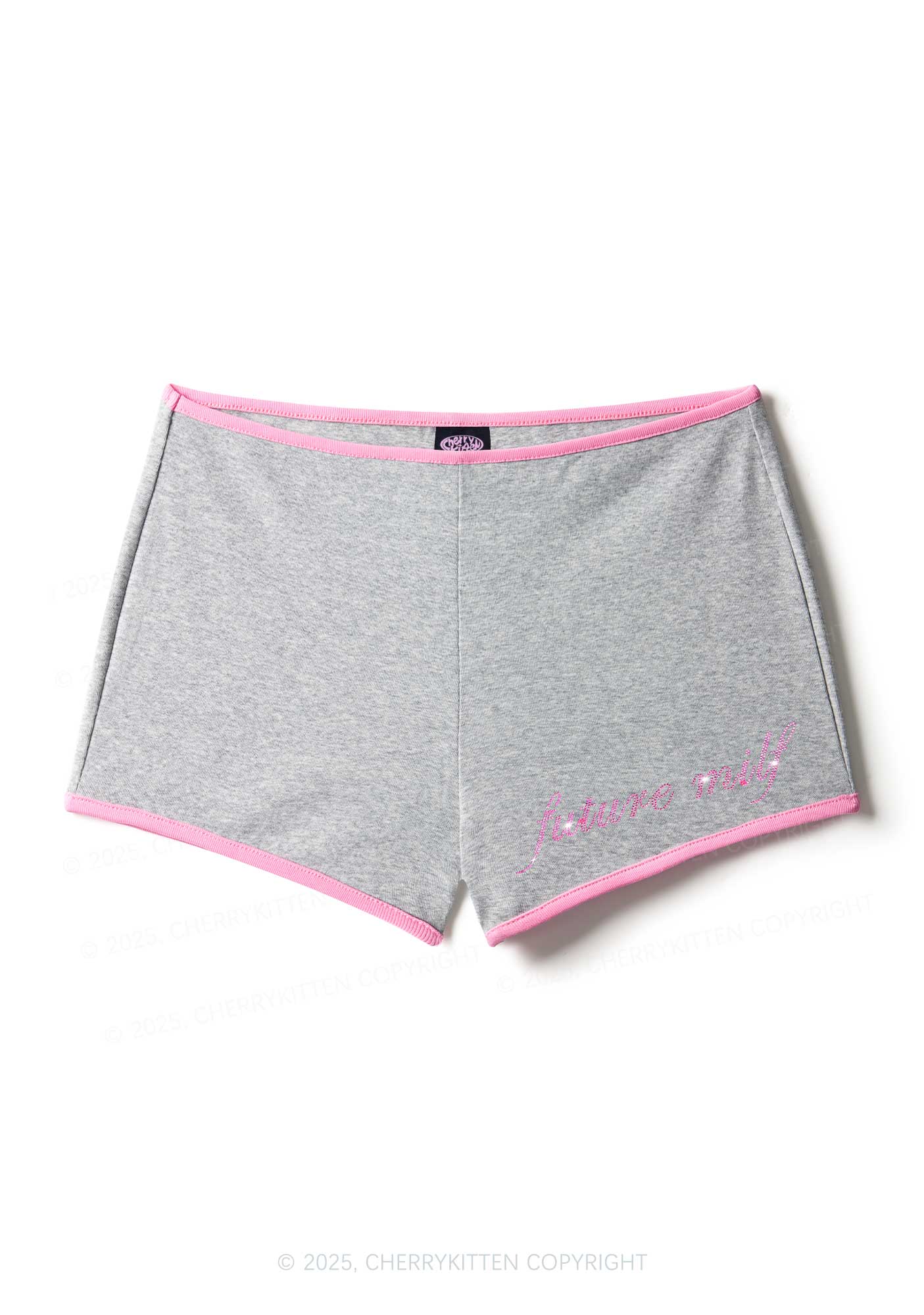 Rhinestone Pink Future Mxxfs Y2K Booty Shorts Cherrykitten - Image 7