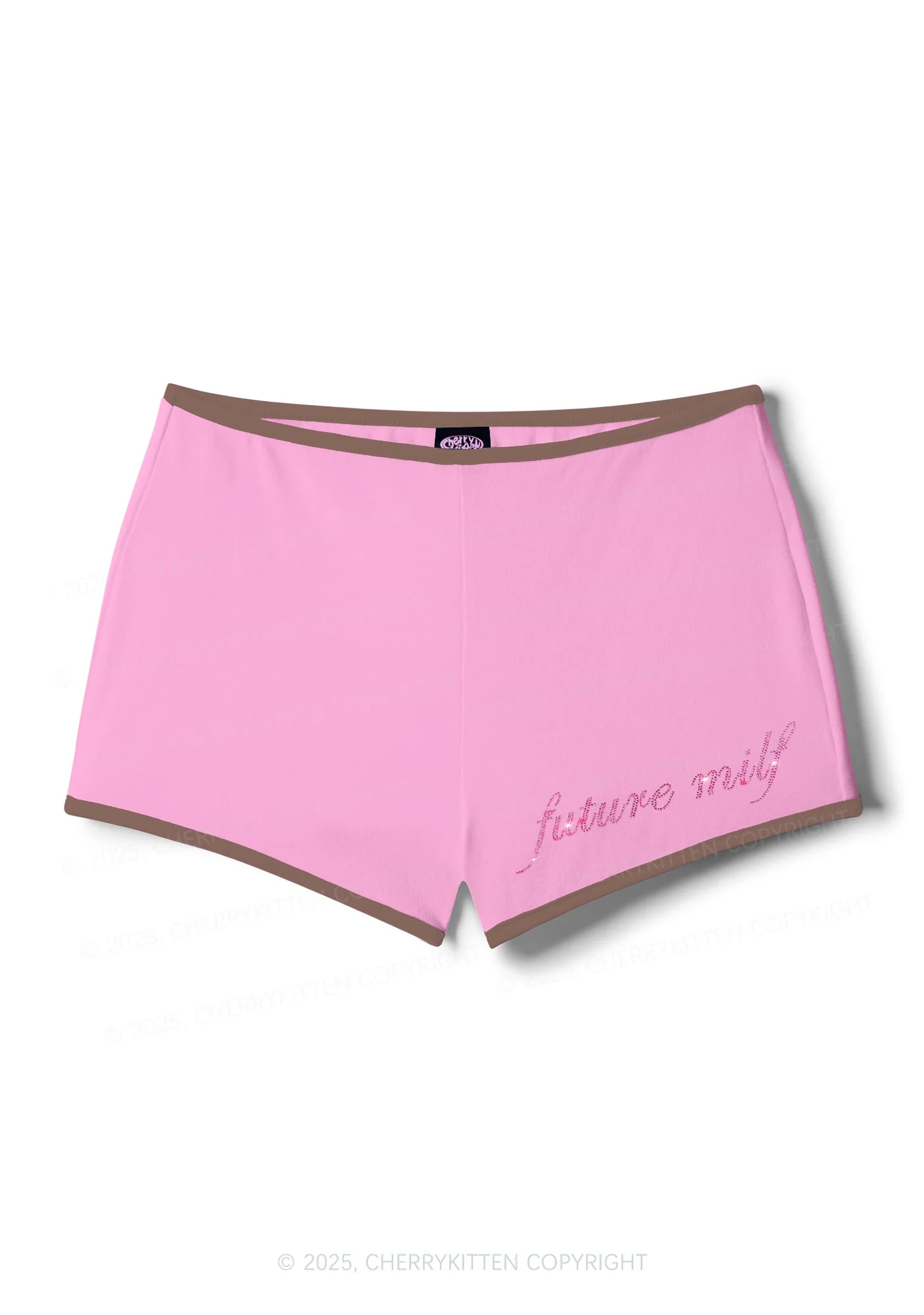 Rhinestone Pink Future Mxxfs Y2K Booty Shorts Cherrykitten - Image 9
