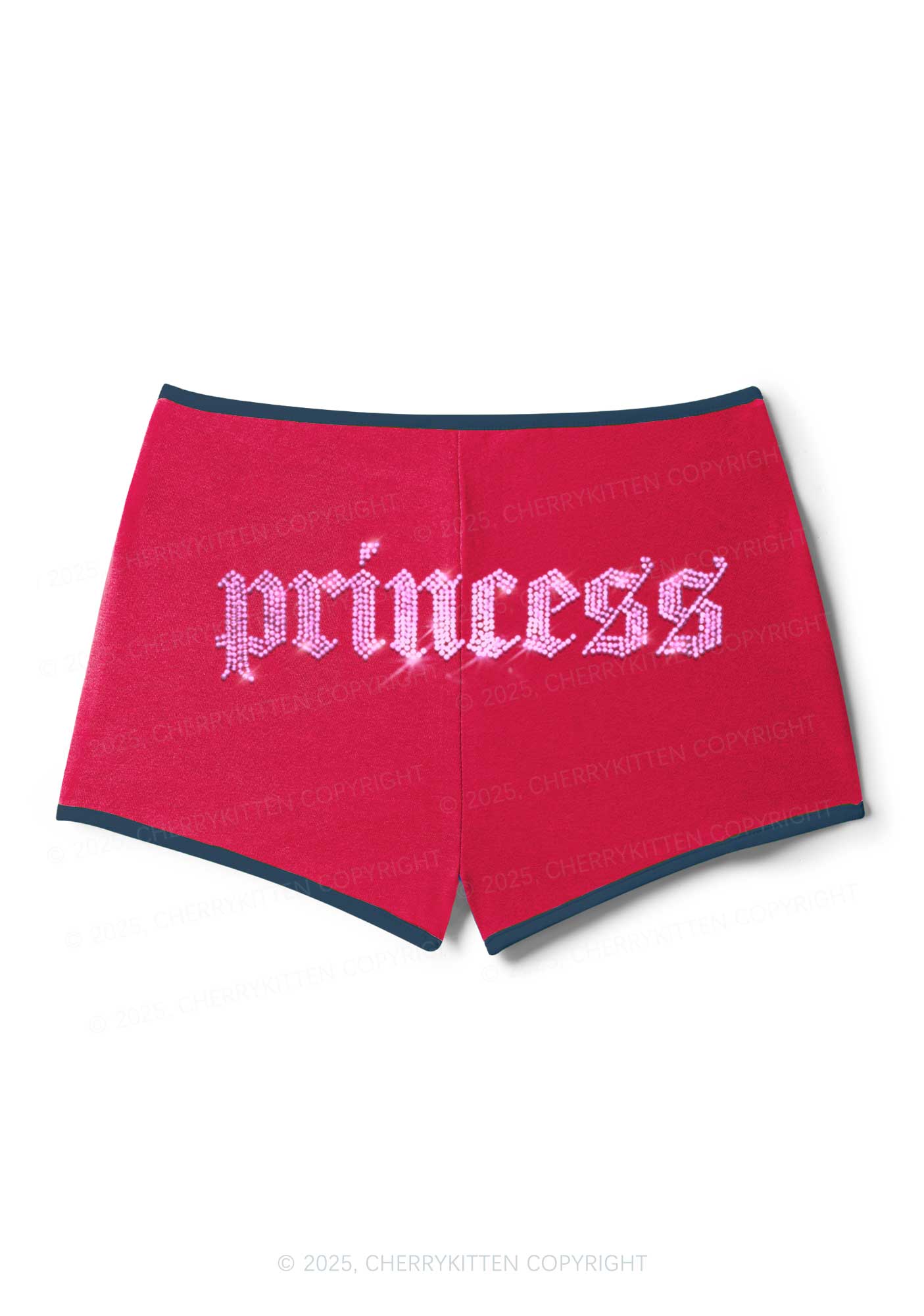 Rhinestone Princess Y2K Booty Shorts Cherrykitten - Image 5
