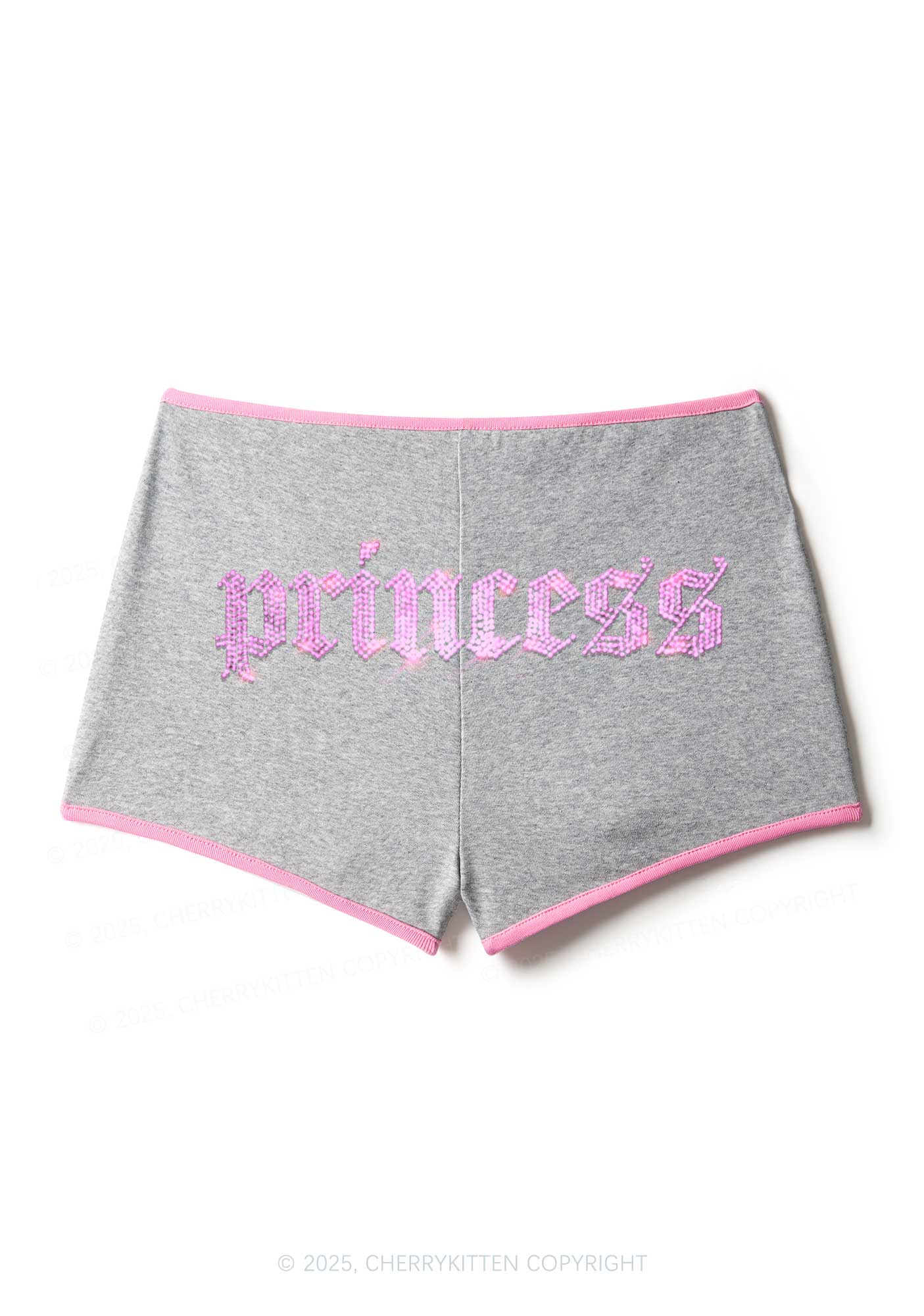 Rhinestone Princess Y2K Booty Shorts Cherrykitten - Image 6