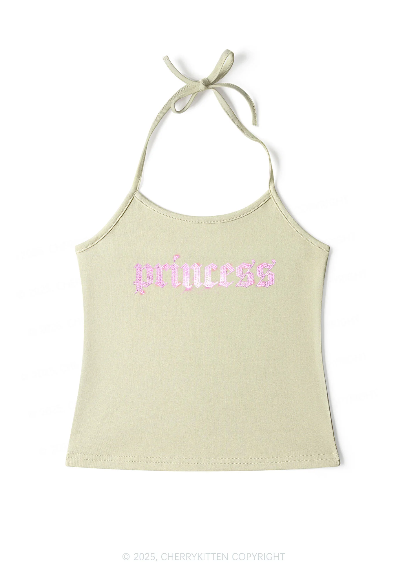 Rhinestone Princess Y2K Halter Neck Cami Cherrykitten - Image 3