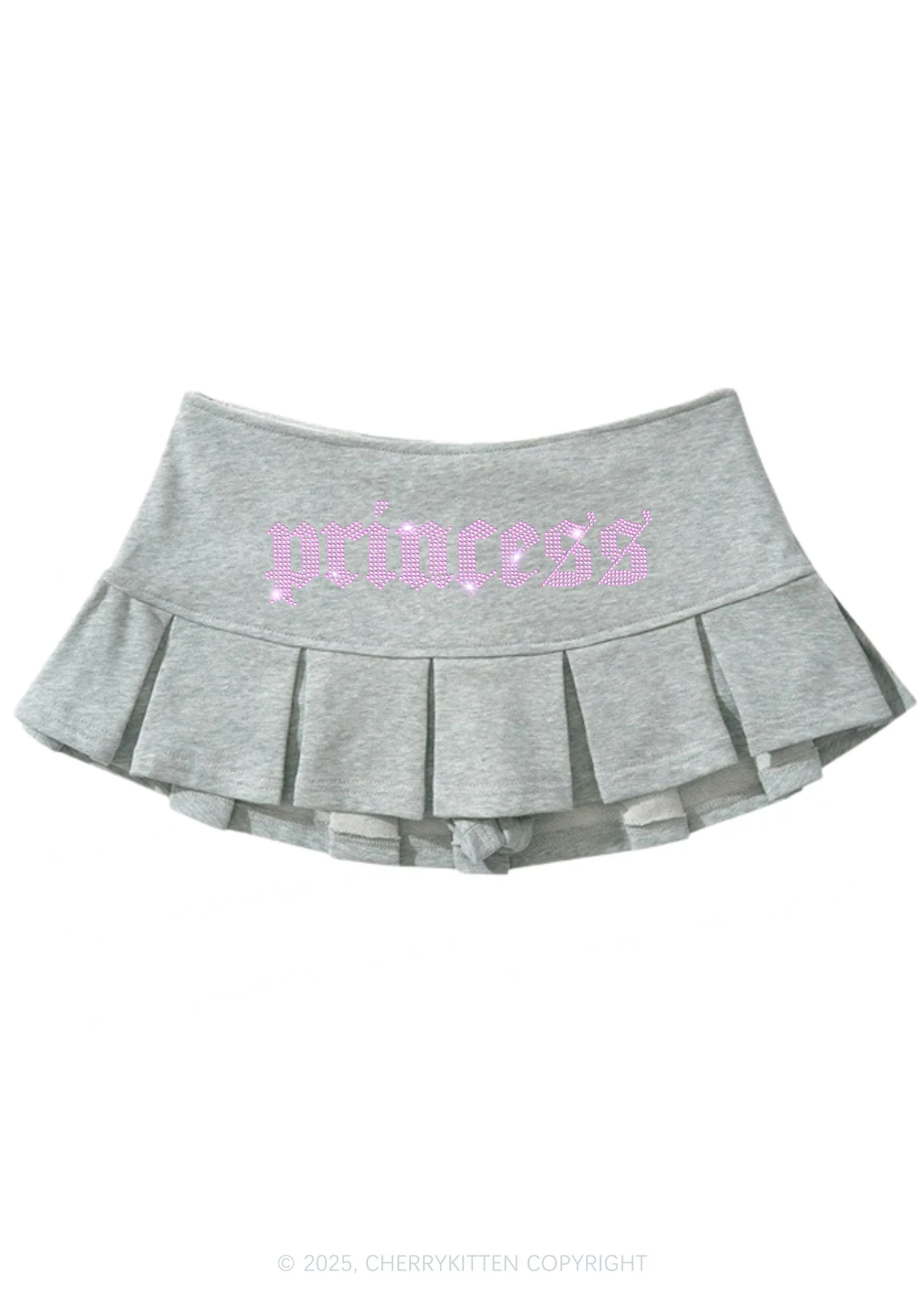 Rhinestone Princess Y2K Mini Pleated Skirts Cherrykitten - Image 4