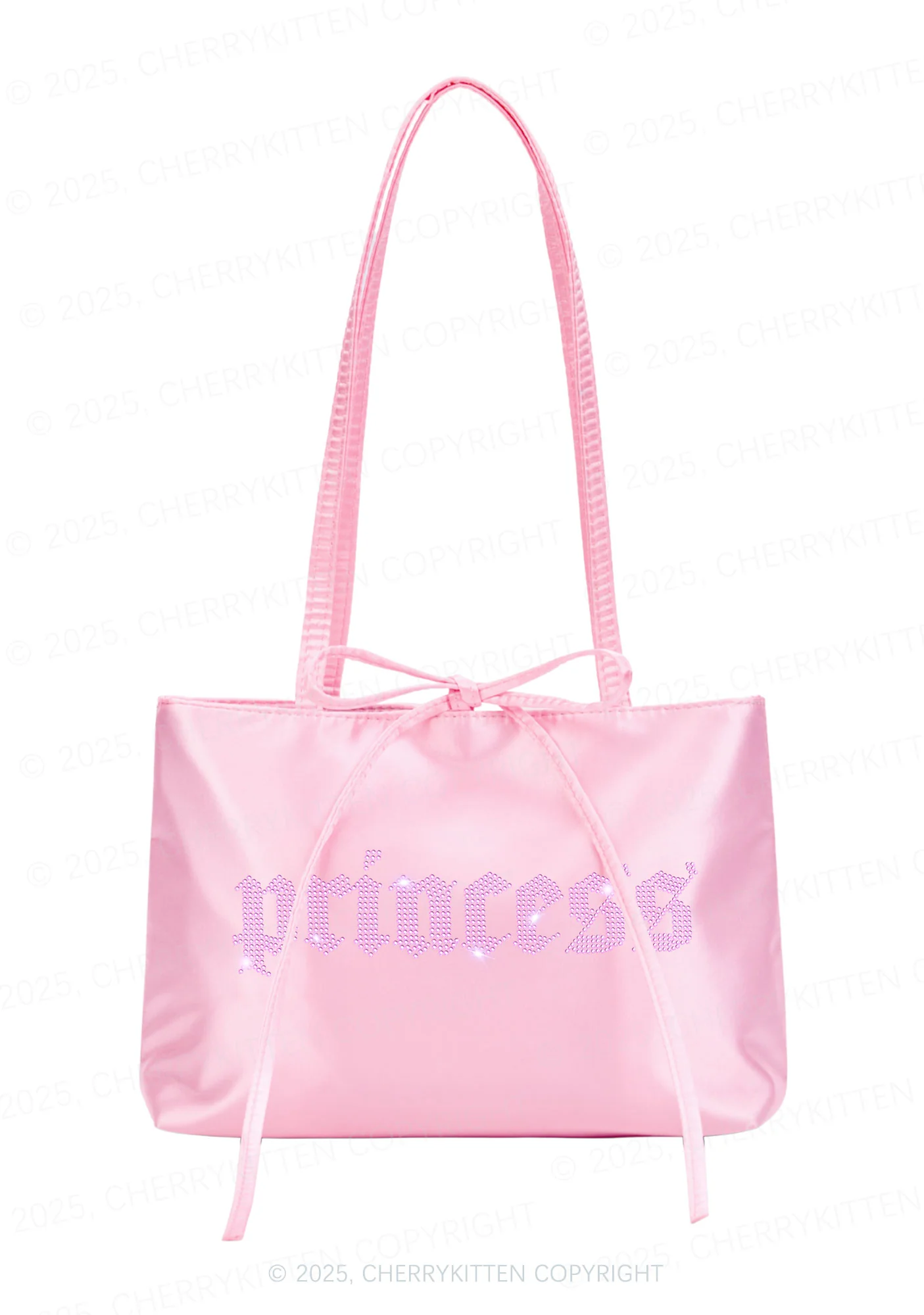 Rhinestone Princess Y2K Satin Bags Cherrykitten - Image 3