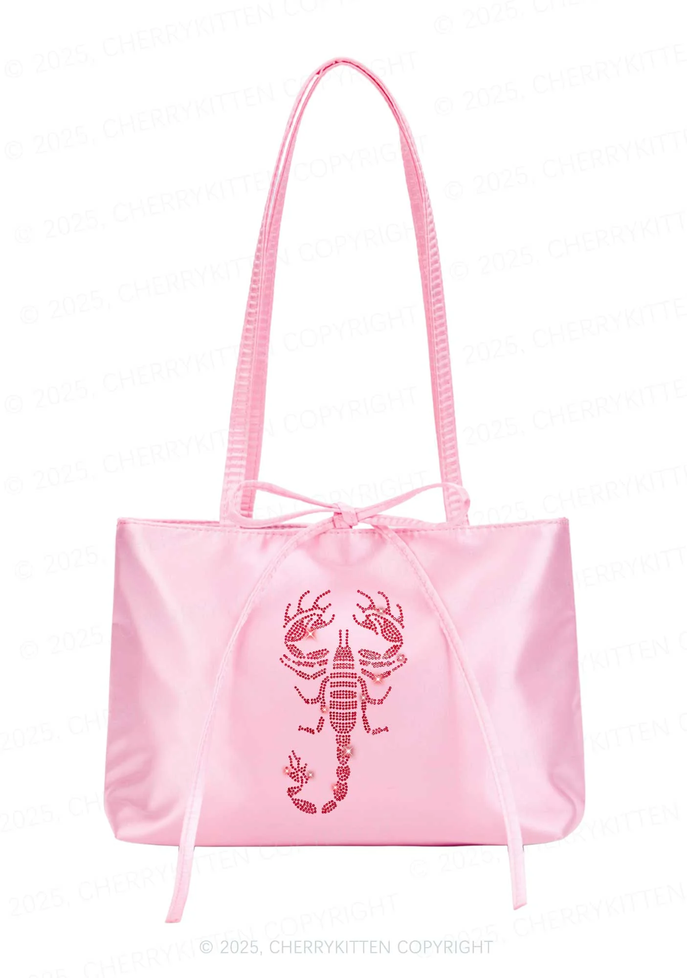hinestone Red Scorpion Y2K Satin Bags Cherrykitten - Image 2