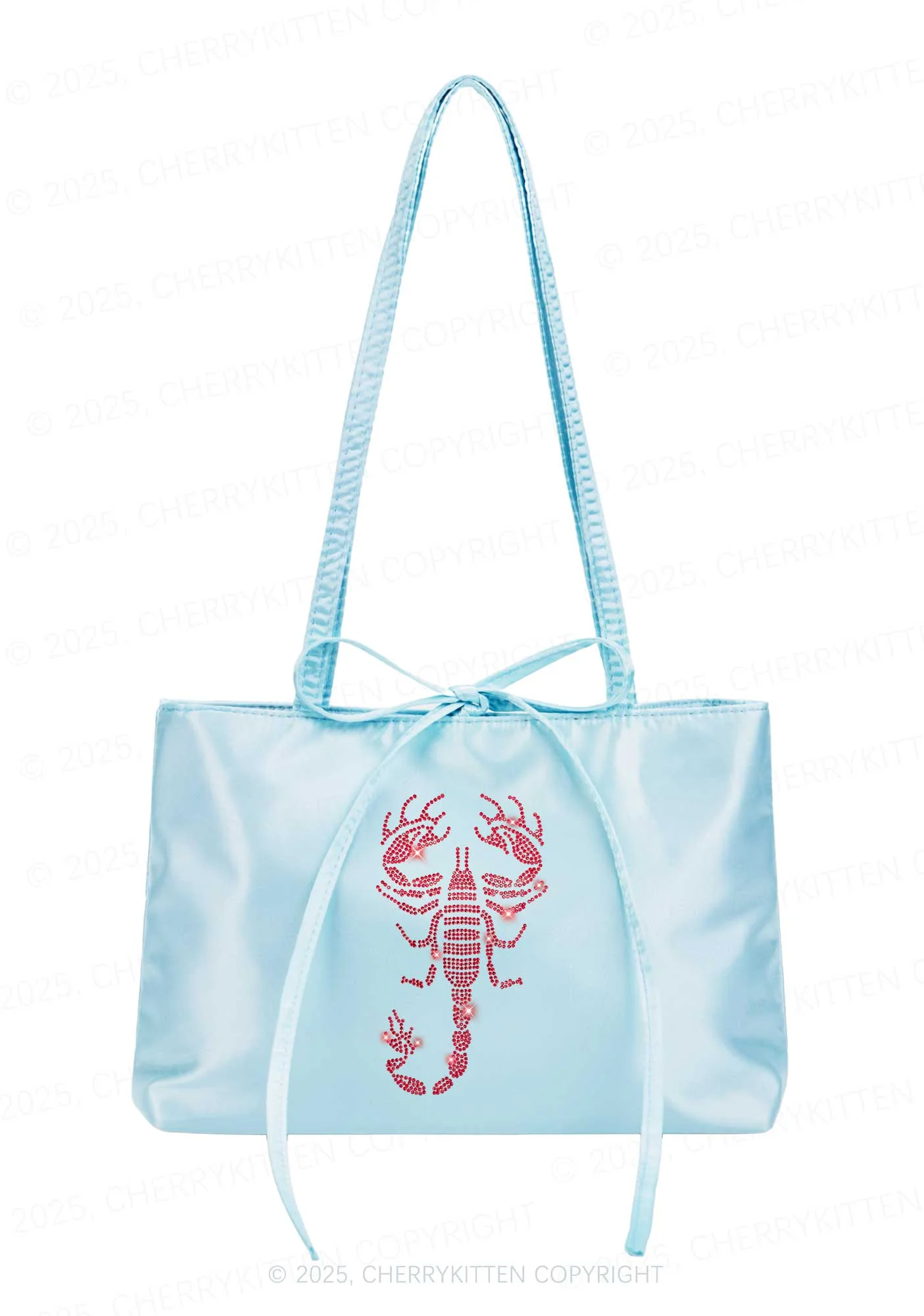 hinestone Red Scorpion Y2K Satin Bags Cherrykitten - Image 3