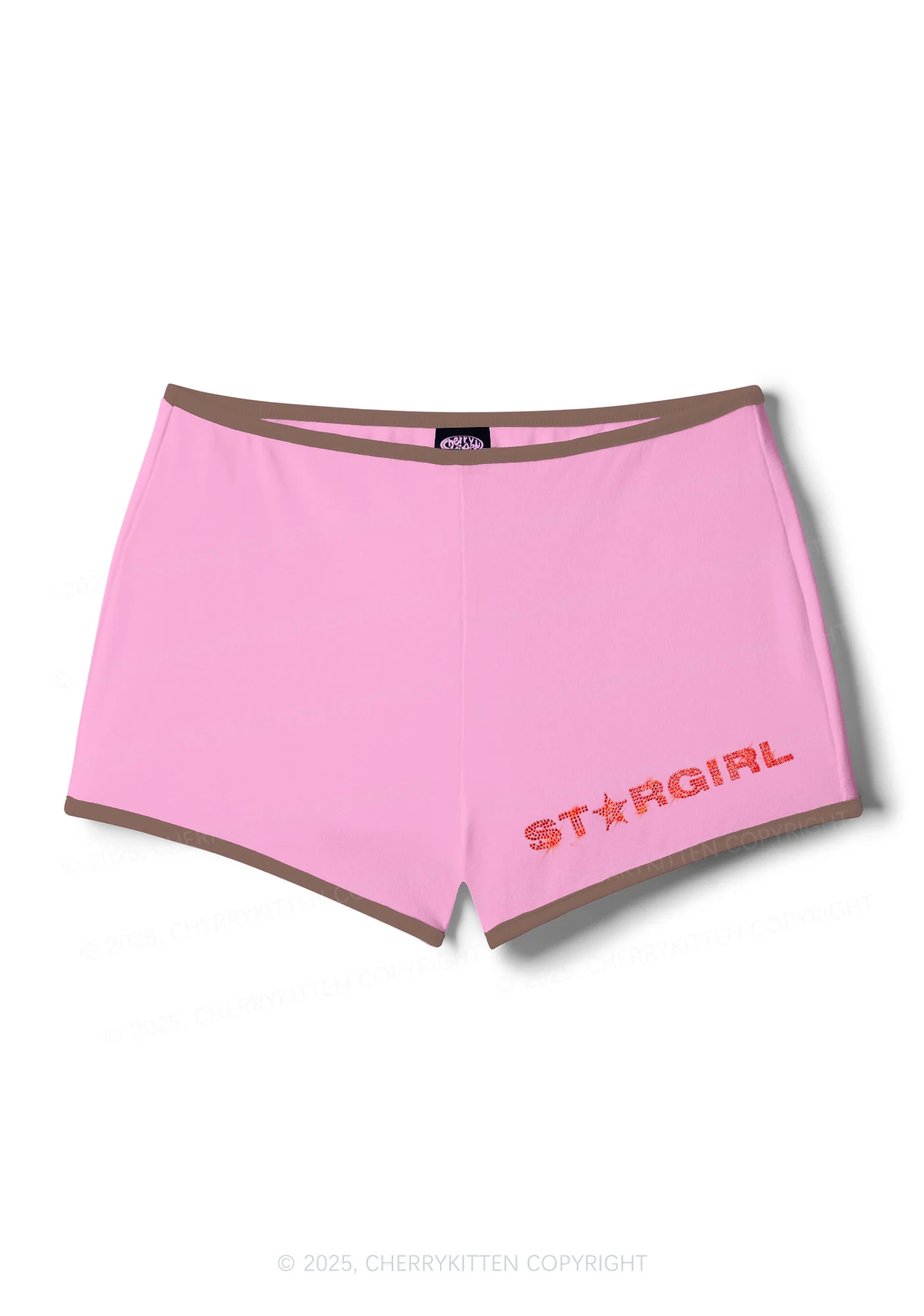 Rhinestone Red Stargirl Y2K Booty Shorts Cherrykitten - Image 8