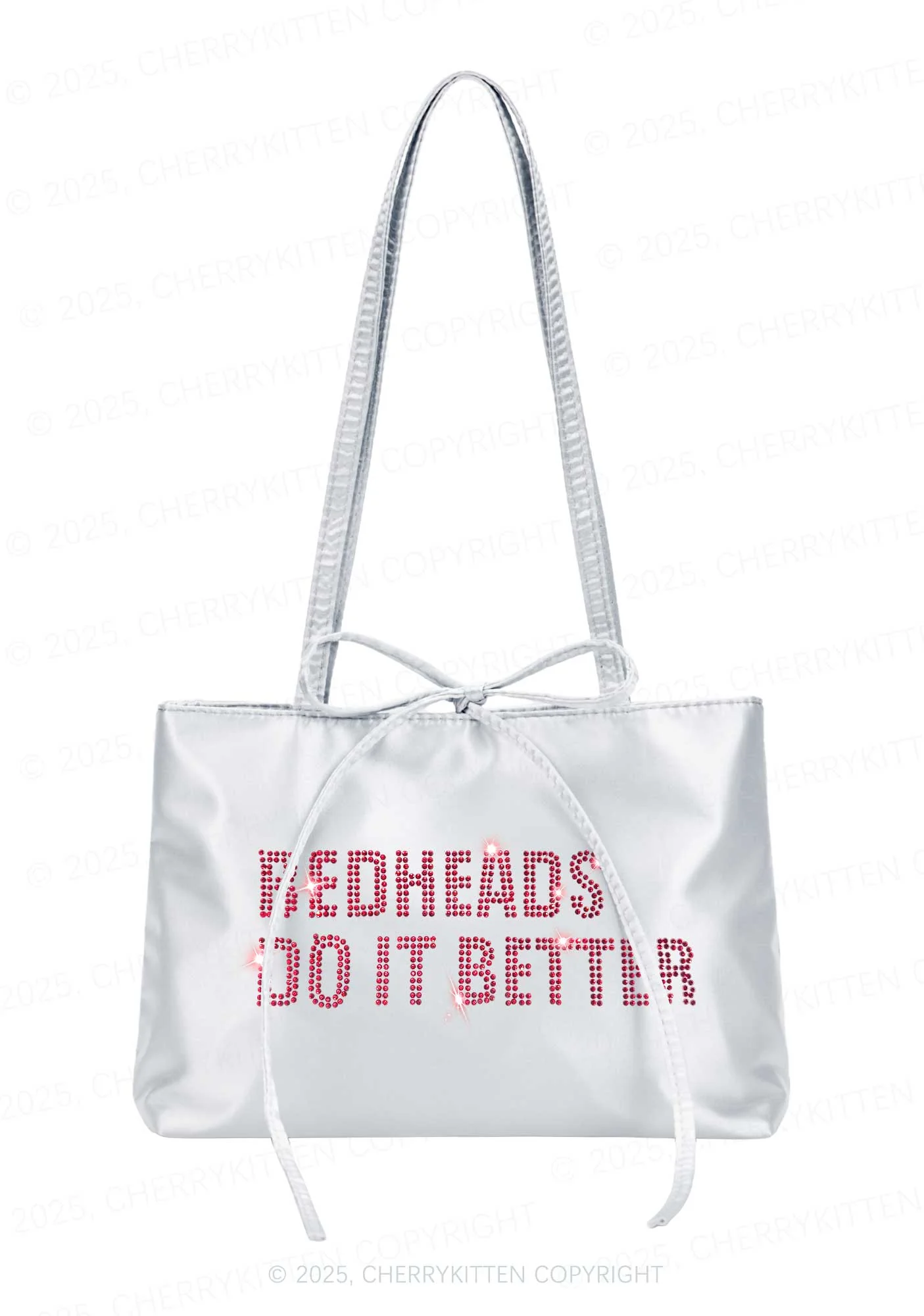 Rhinestone Redheads Do It Better Y2K Satin Bags Cherrykitten - Image 2