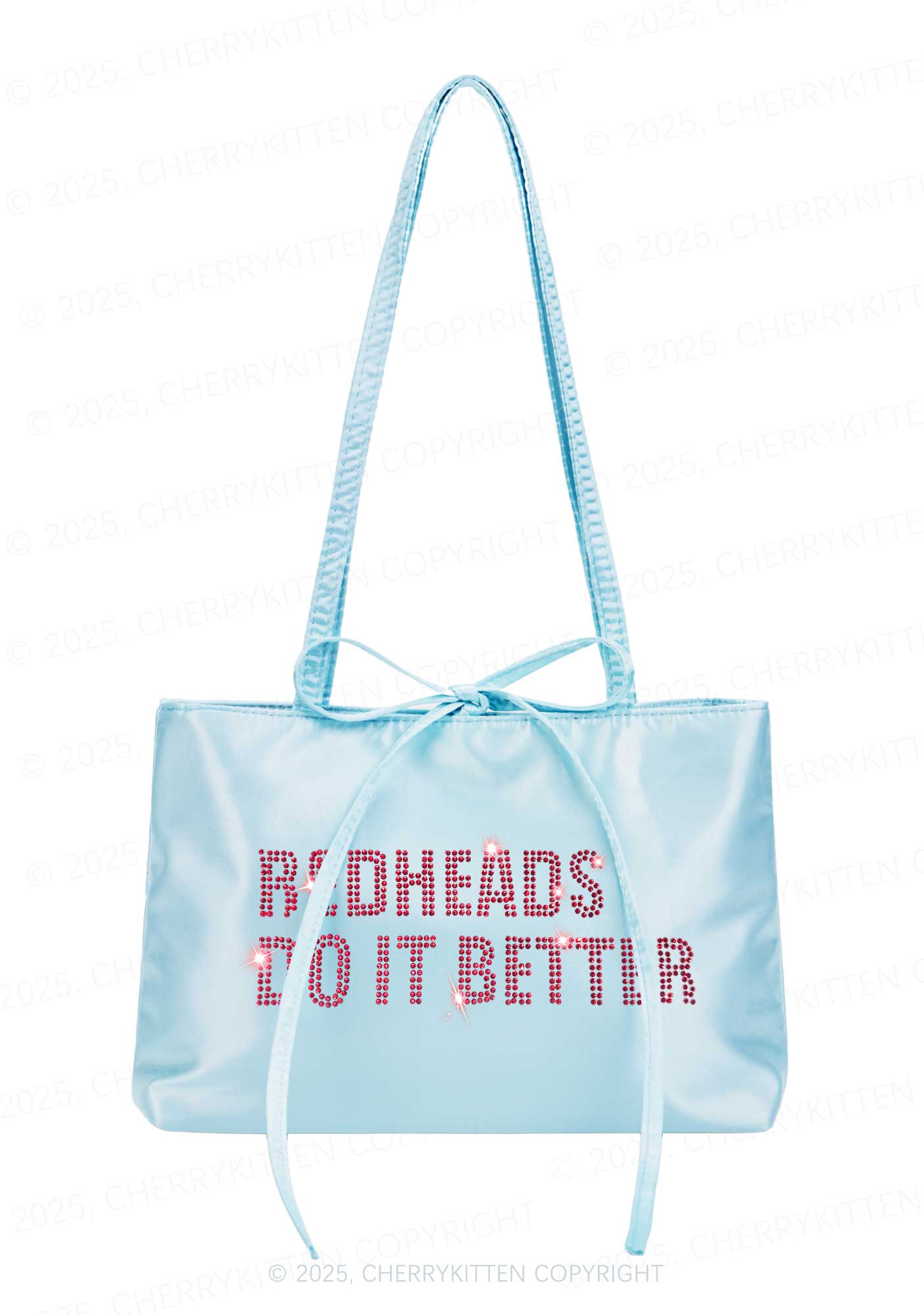 Rhinestone Redheads Do It Better Y2K Satin Bags Cherrykitten - Image 3