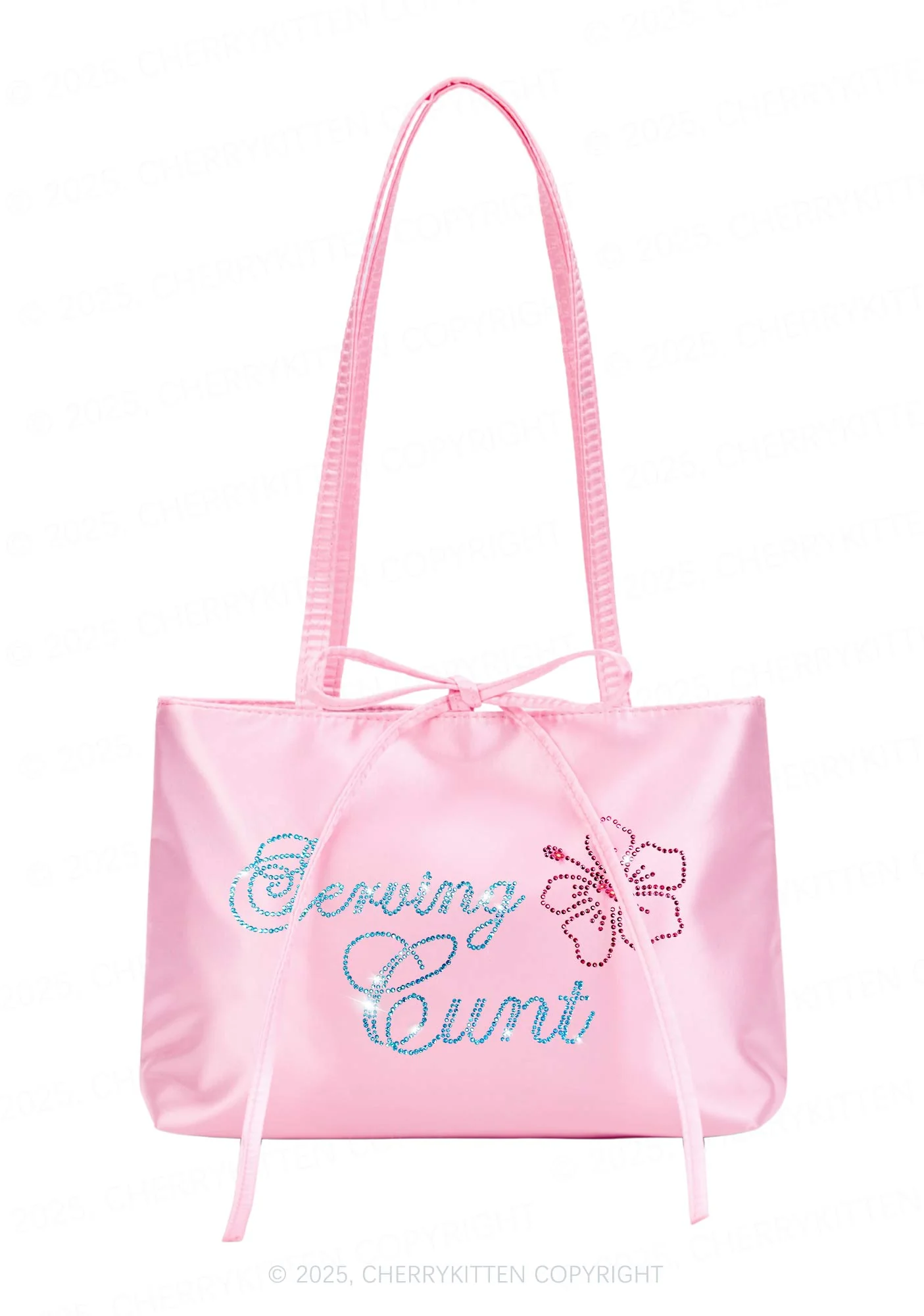 Rhinestone Serving Cxxt Y2K Satin Bags Cherrykitten - Image 2