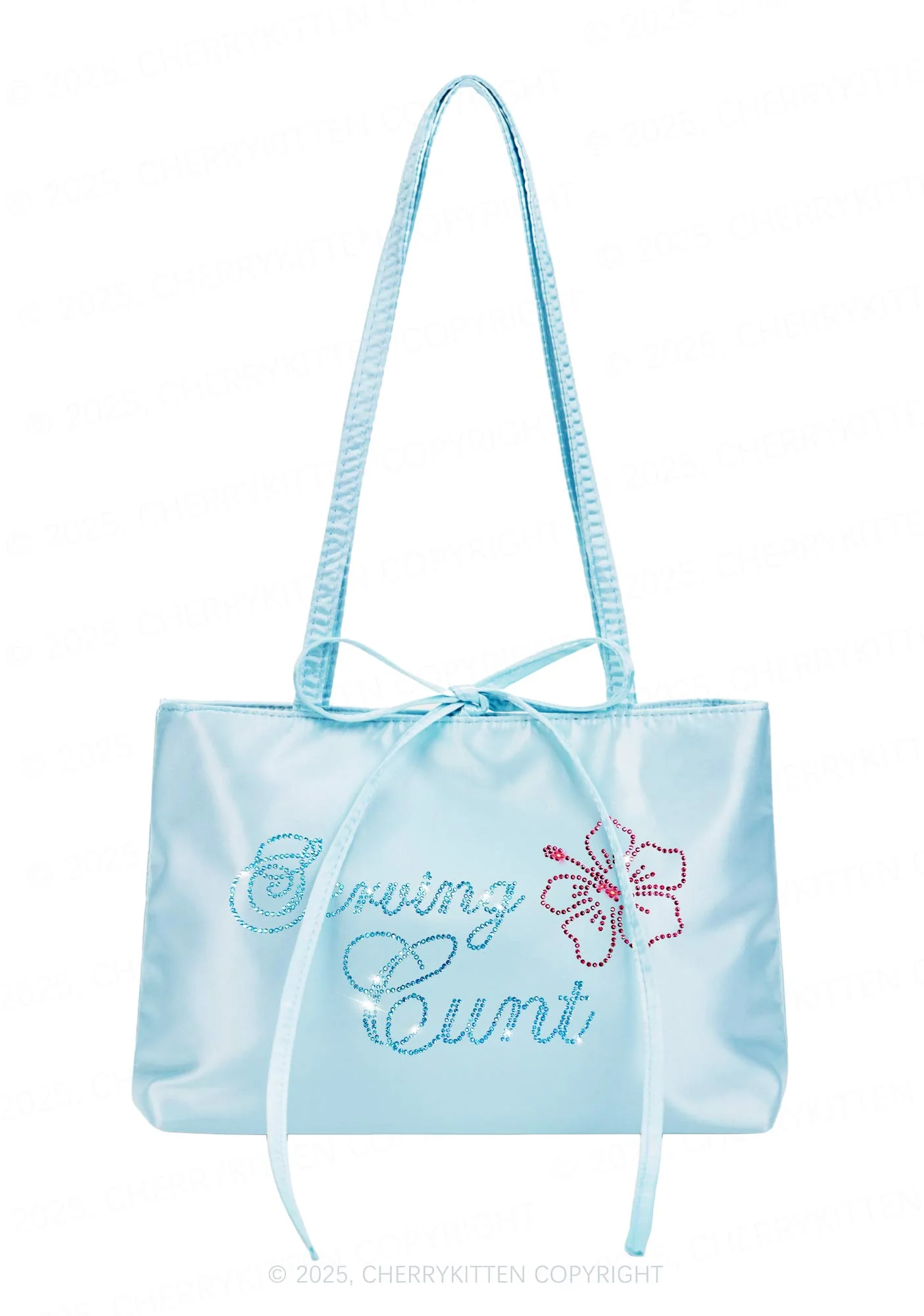 Rhinestone Serving Cxxt Y2K Satin Bags Cherrykitten - Image 3