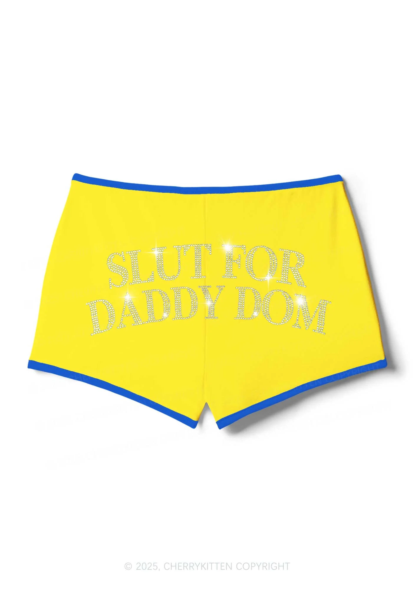Rhinestone Slxt For Daddy Dom Y2K Booty Shorts Cherrykitten - Image 6