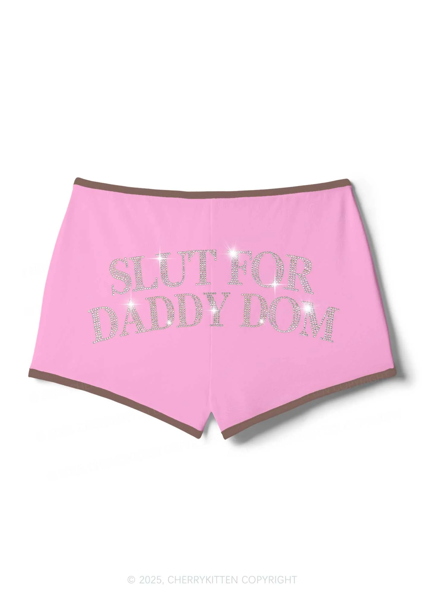 Rhinestone Slxt For Daddy Dom Y2K Booty Shorts Cherrykitten - Image 7