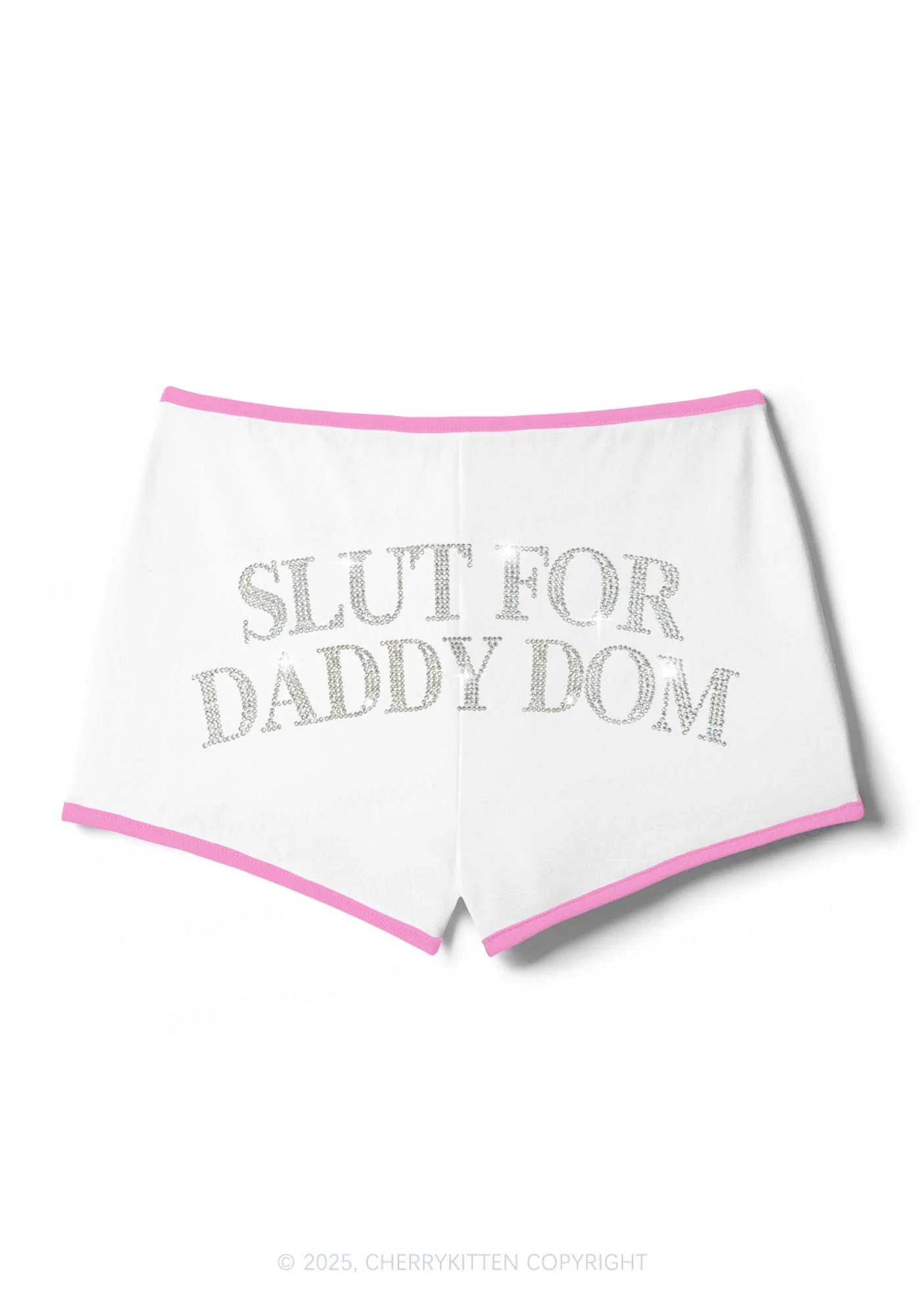 Rhinestone Slxt For Daddy Dom Y2K Booty Shorts Cherrykitten - Image 8